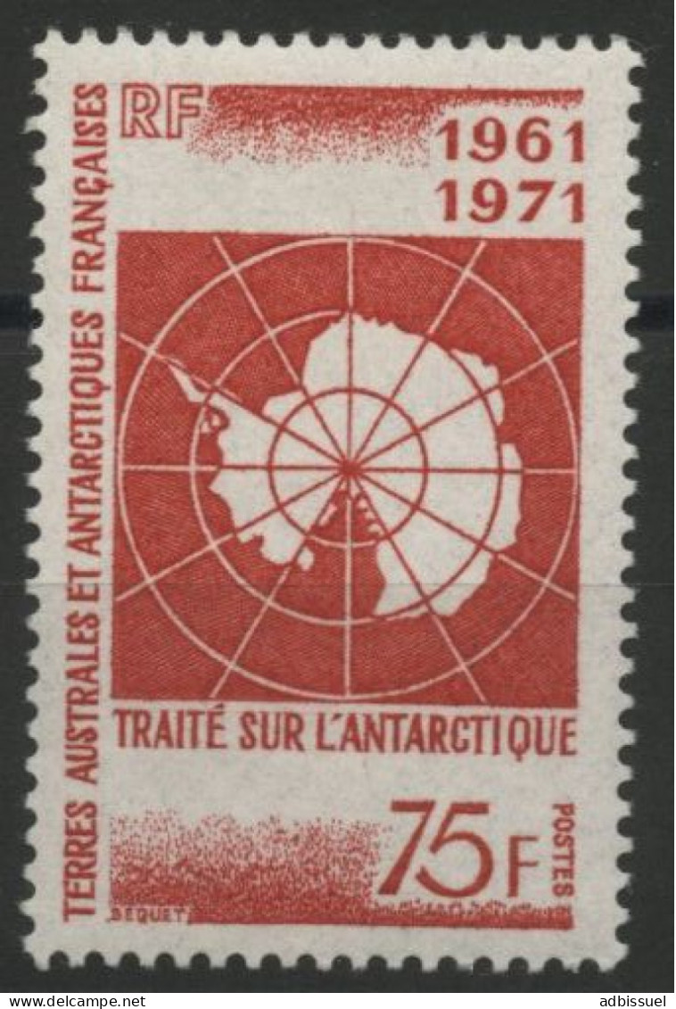 TAAF N° 39 Neuf * (MH) "10ème Anniversaire Du Traité Sur L'Antarctique" TB - Neufs