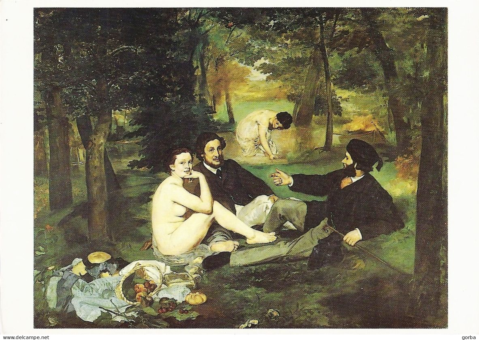 *CPM - Le Déjeuner Sur L'Herbe (1863) (2) - Peinture De E. MANET - Malerei & Gemälde