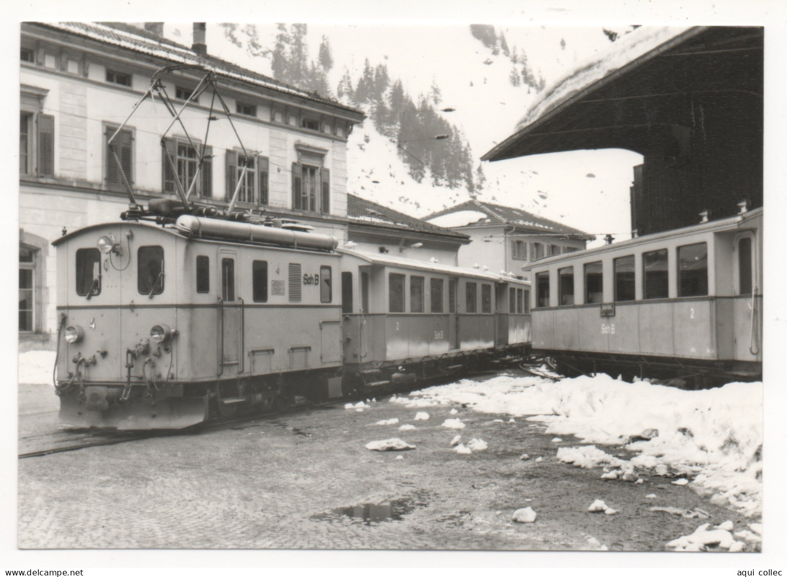 TRAIN POUR ANDERMATT À GOESCHENEN  1961 - Eisenbahnen