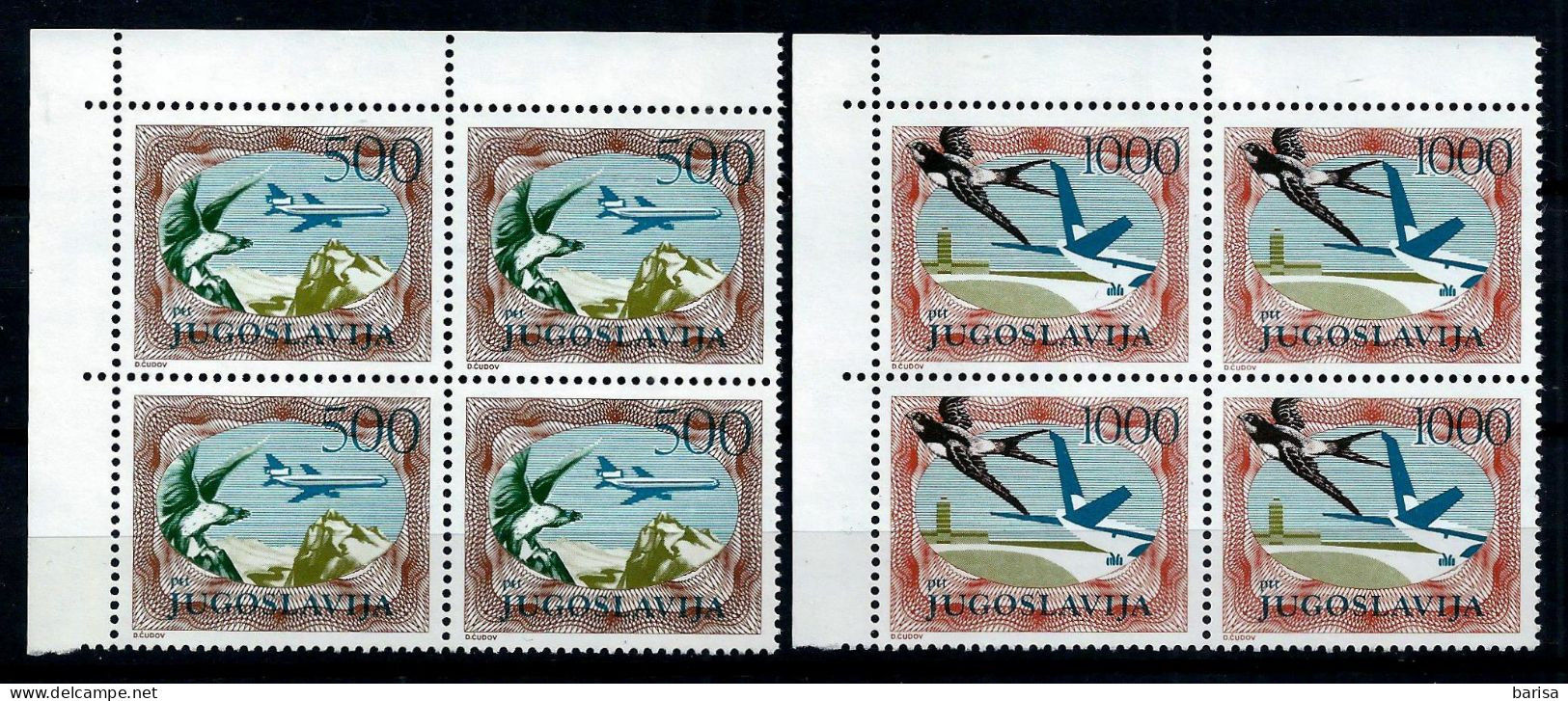 Yugoslavia 1985:  Definitive - Air. MiNo.2098/9 A** (MNH) - Unused Stamps