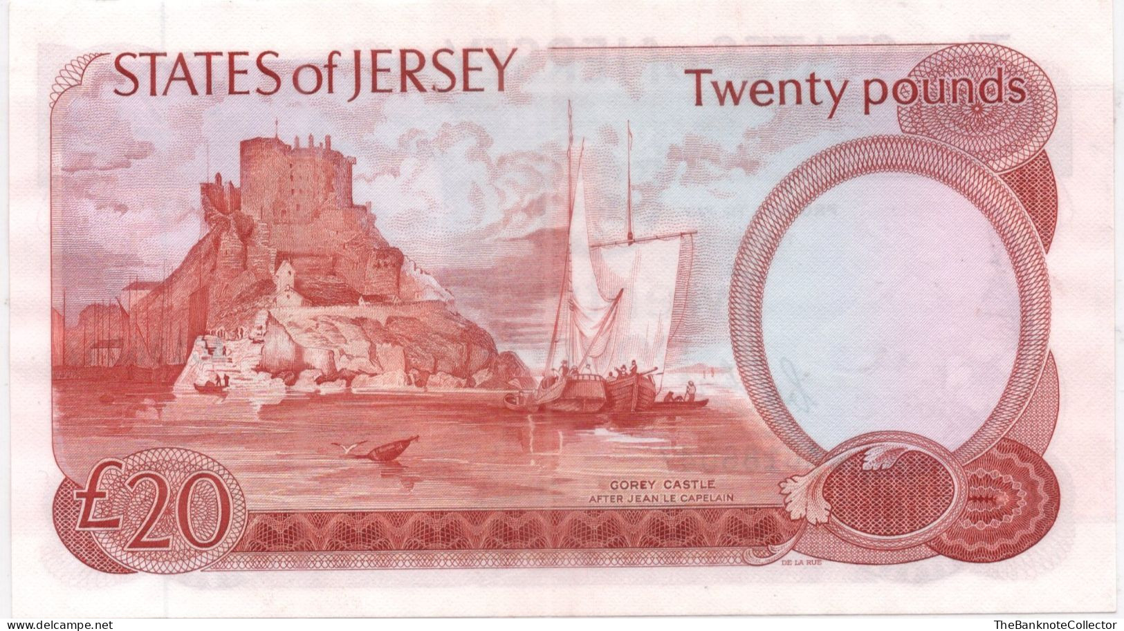 Jersey 20 Pounds ND 1976-1988 P-14 Leslie May Sign QEII UNC - Jersey