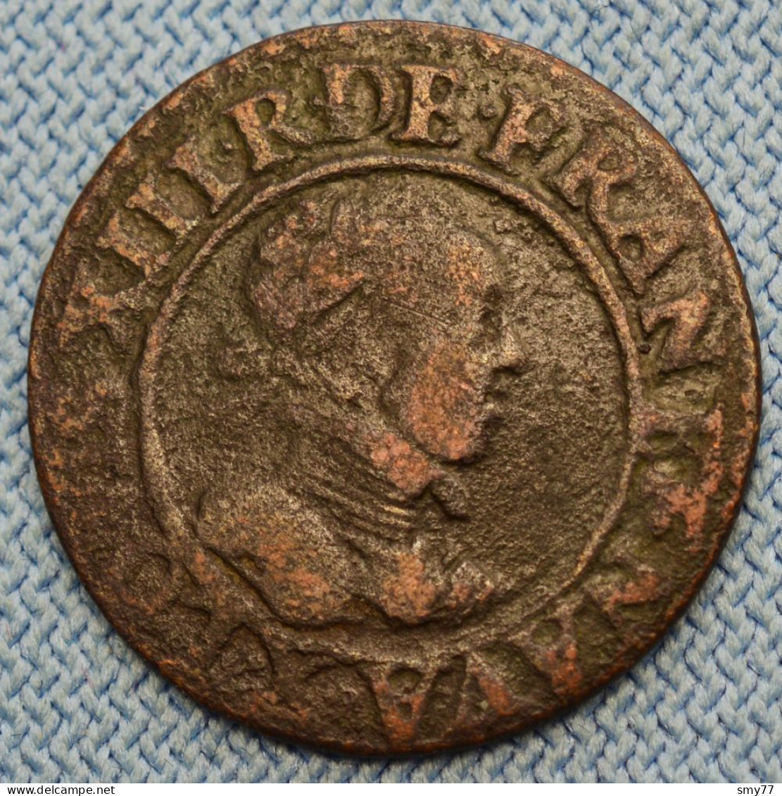 France • Double Tournois 1615 • R1 • Louis XIII • Amiens Type 2 • TB •  Dy# 1358 CGKL# 264 • [24-671] - 1610-1643 Luis XIII El Justo