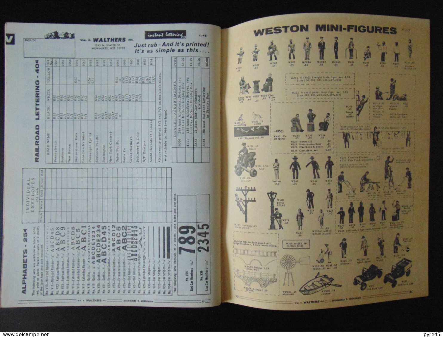 Revue " Miniature Railroading Ho Scale " Catalog & Reference 1966, - Other & Unclassified