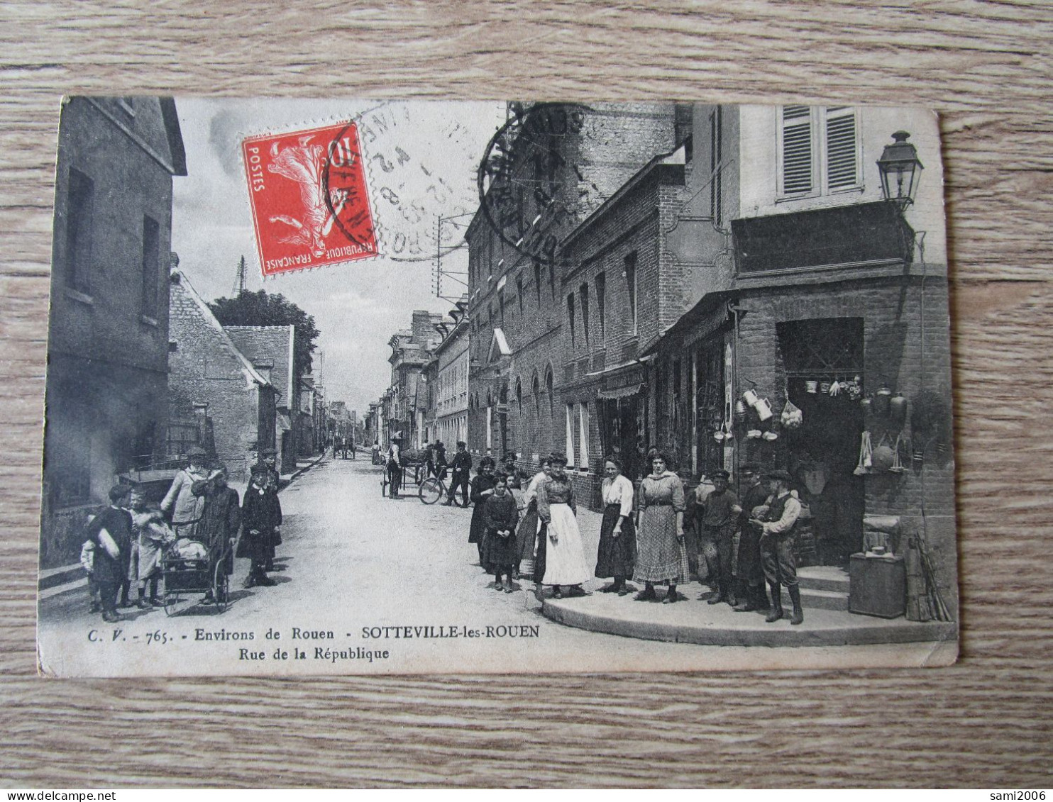 76 SOTTEVILLE LES ROUEN RUE DE LA REPUBLIQUE COMMERCE ANIMEE - Sotteville Les Rouen