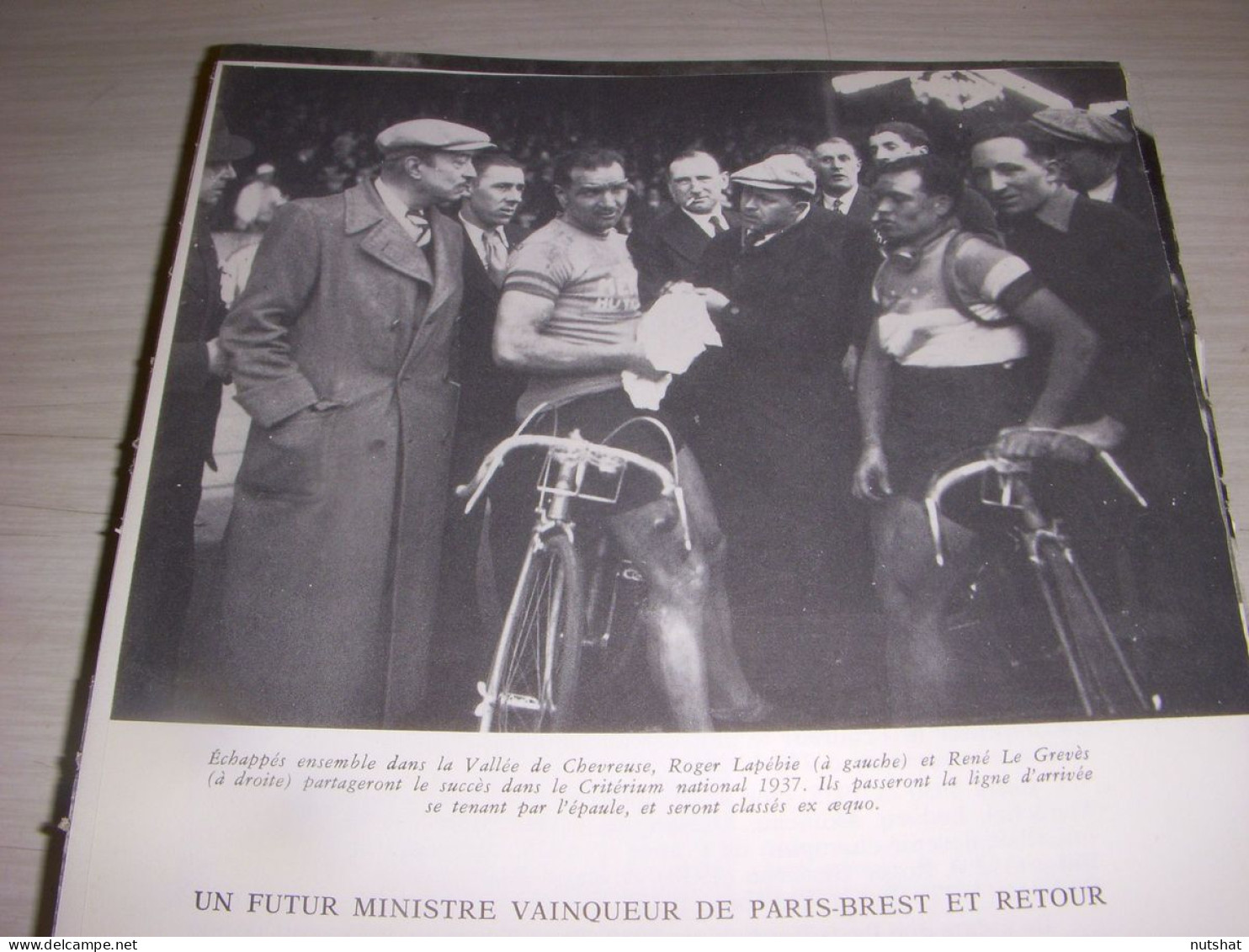 CYCLISME COUPURE LIVRE F416 CRITERIUM NATIONAL 1937 Roger LAPEBIE Rene LE GREVES - Sport