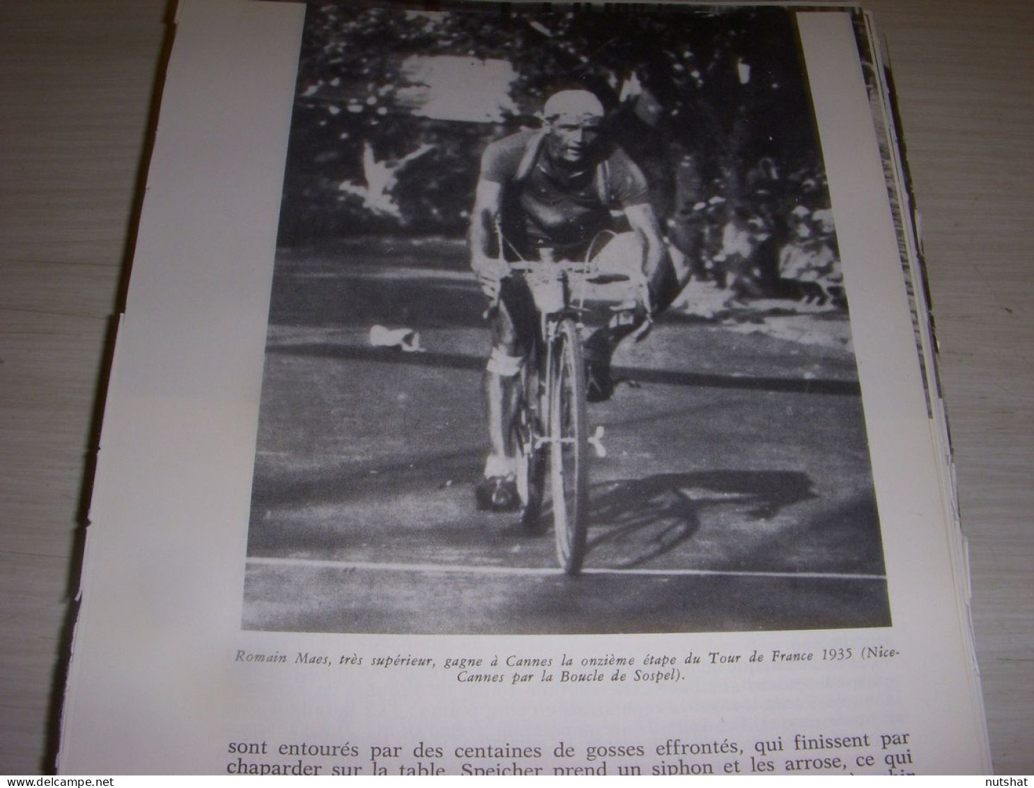 CYCLISME COUPURE LIVRE F397 TOUR De FRANCE 1935 NICE SOSPEL CANNES Romain MAES   - Sport