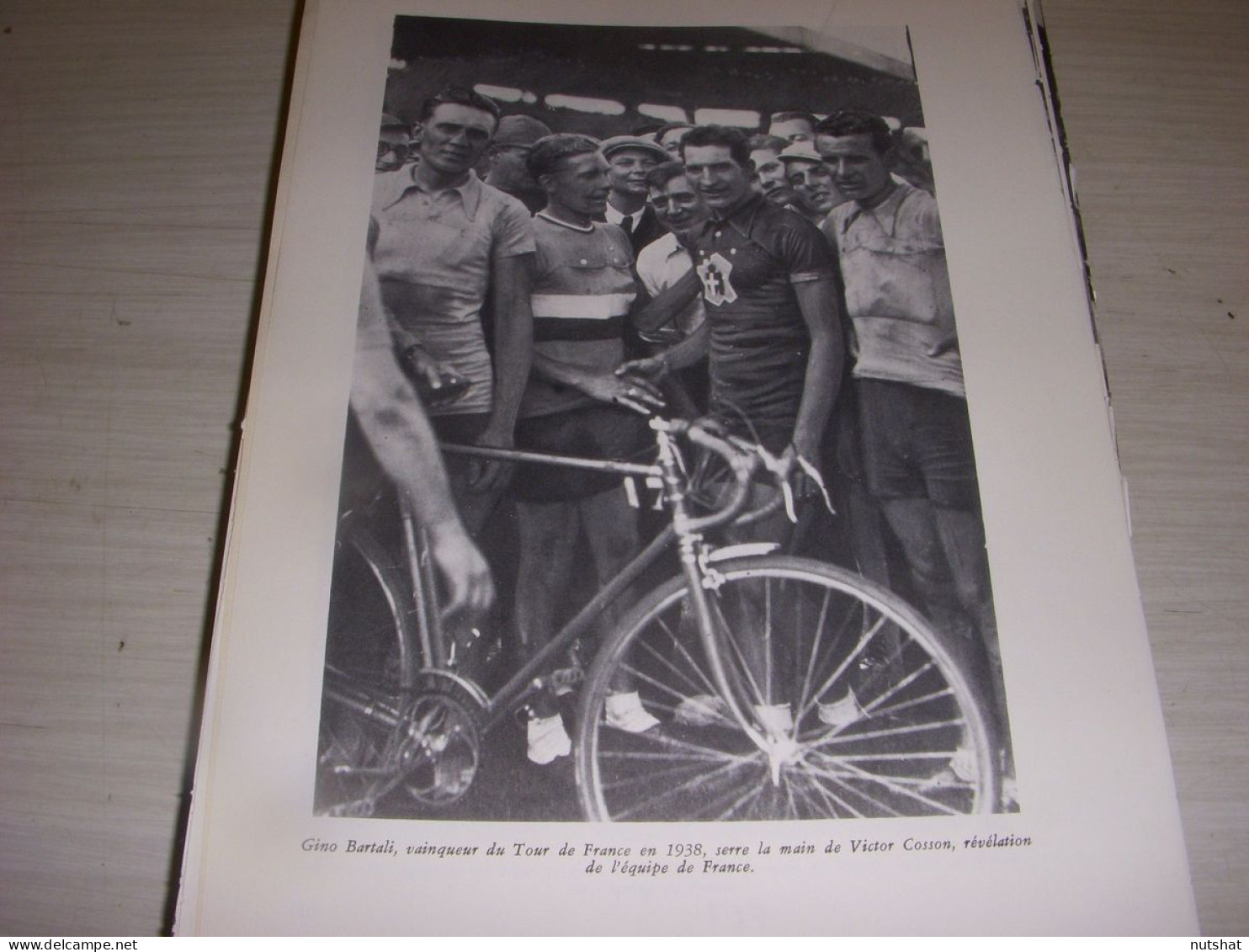 CYCLISME COUPURE LIVRE F404 TOUR FRANCE 1938 Gino BARTALI Victor COSSON          - Sport