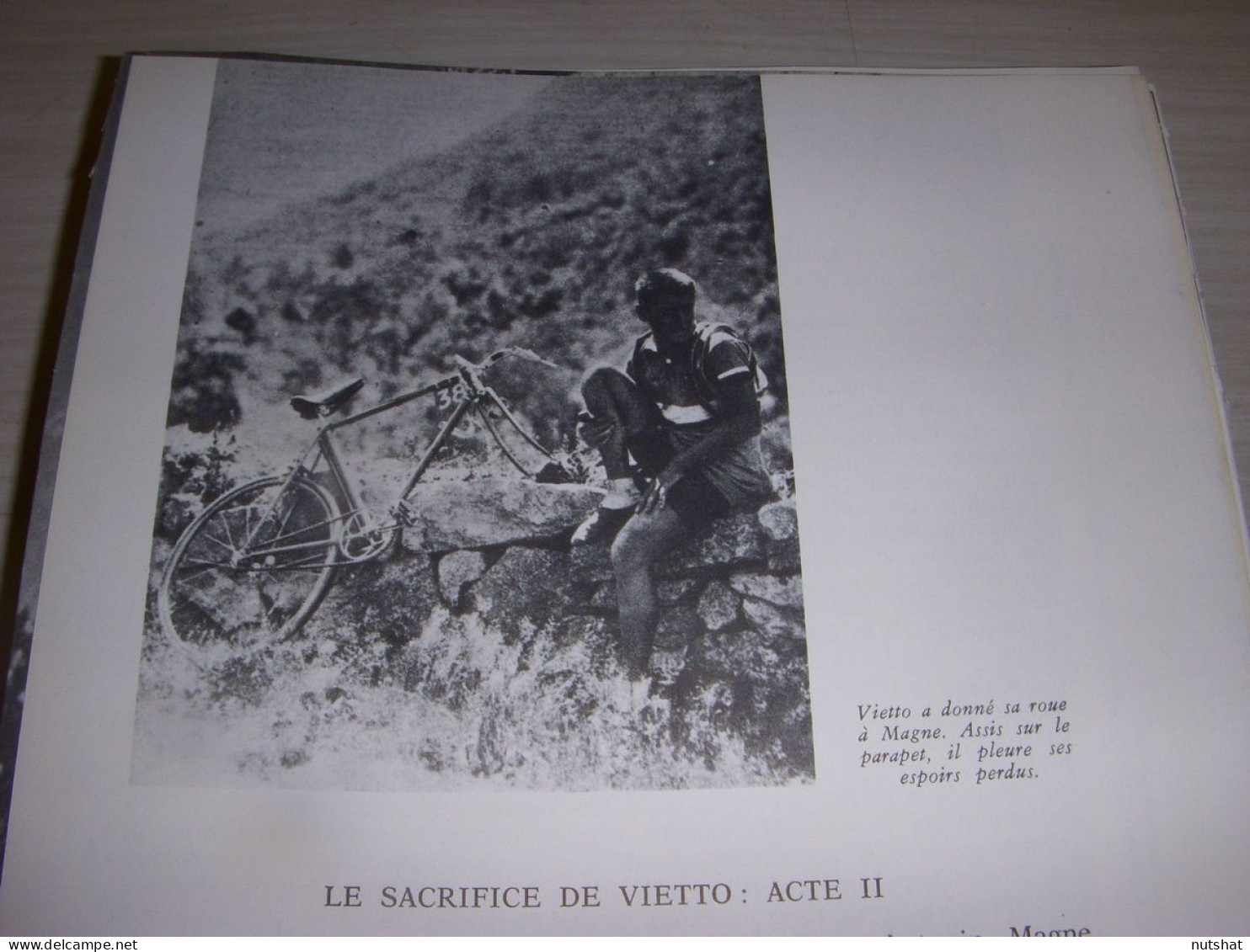 CYCLISME COUPURE LIVRE F388 TOUR De FRANCE 1934 Rene VIETTO Attend Son DEPANNAGE - Sport