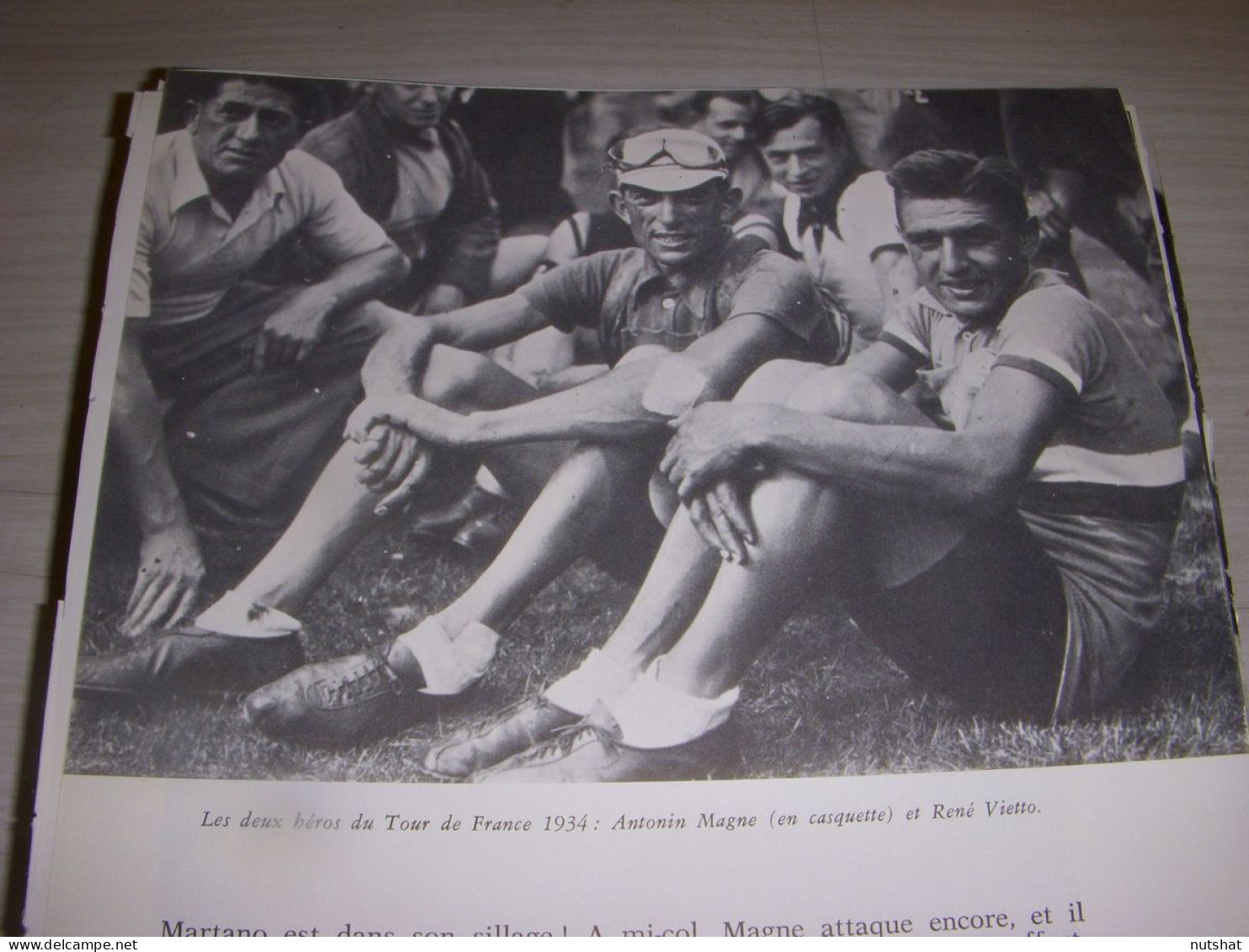 CYCLISME COUPURE LIVRE F392 TOUR De FRANCE 1934 Antonin MAGNE Rene VIETTO        - Sport