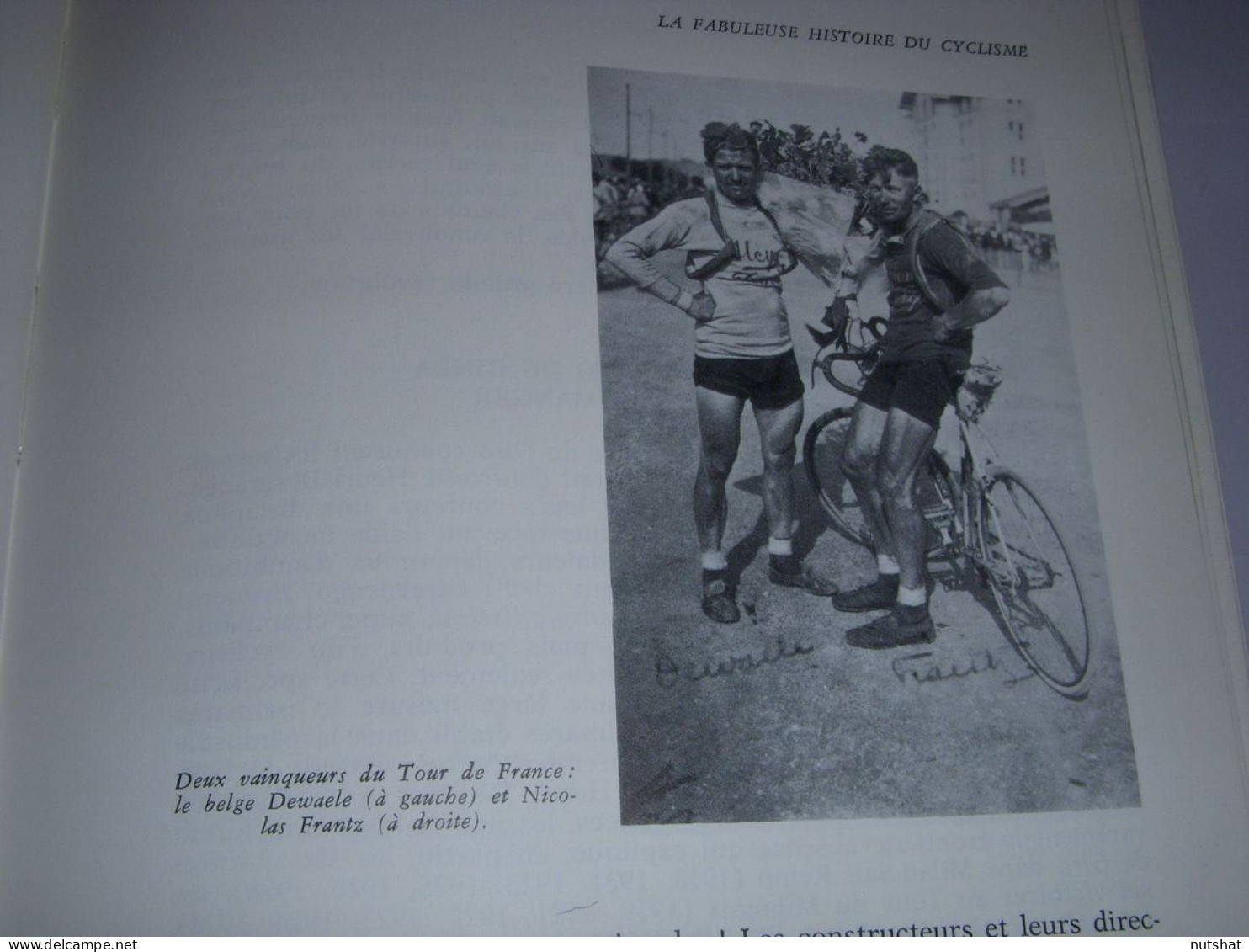 CYCLISME COUPURE LIVRE F337 DEWAELE Et Nicolas FRANTZ                            - Sport