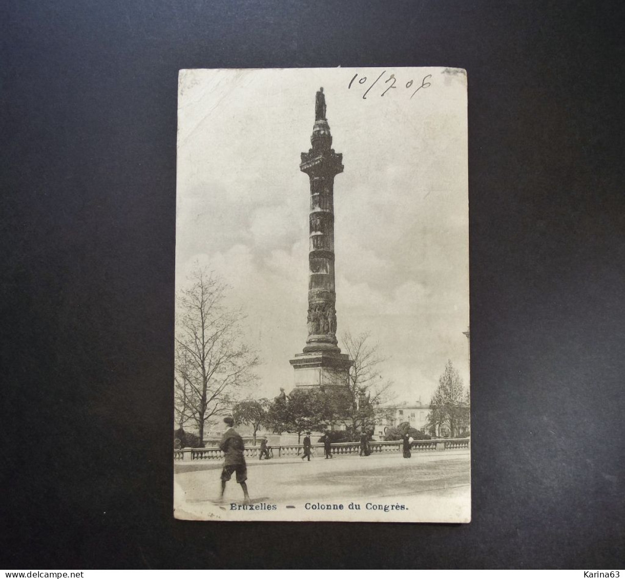 België - Belgique - Brussel  CPA - Colonne Du Congrès - Used 1906 - Monumentos, Edificios