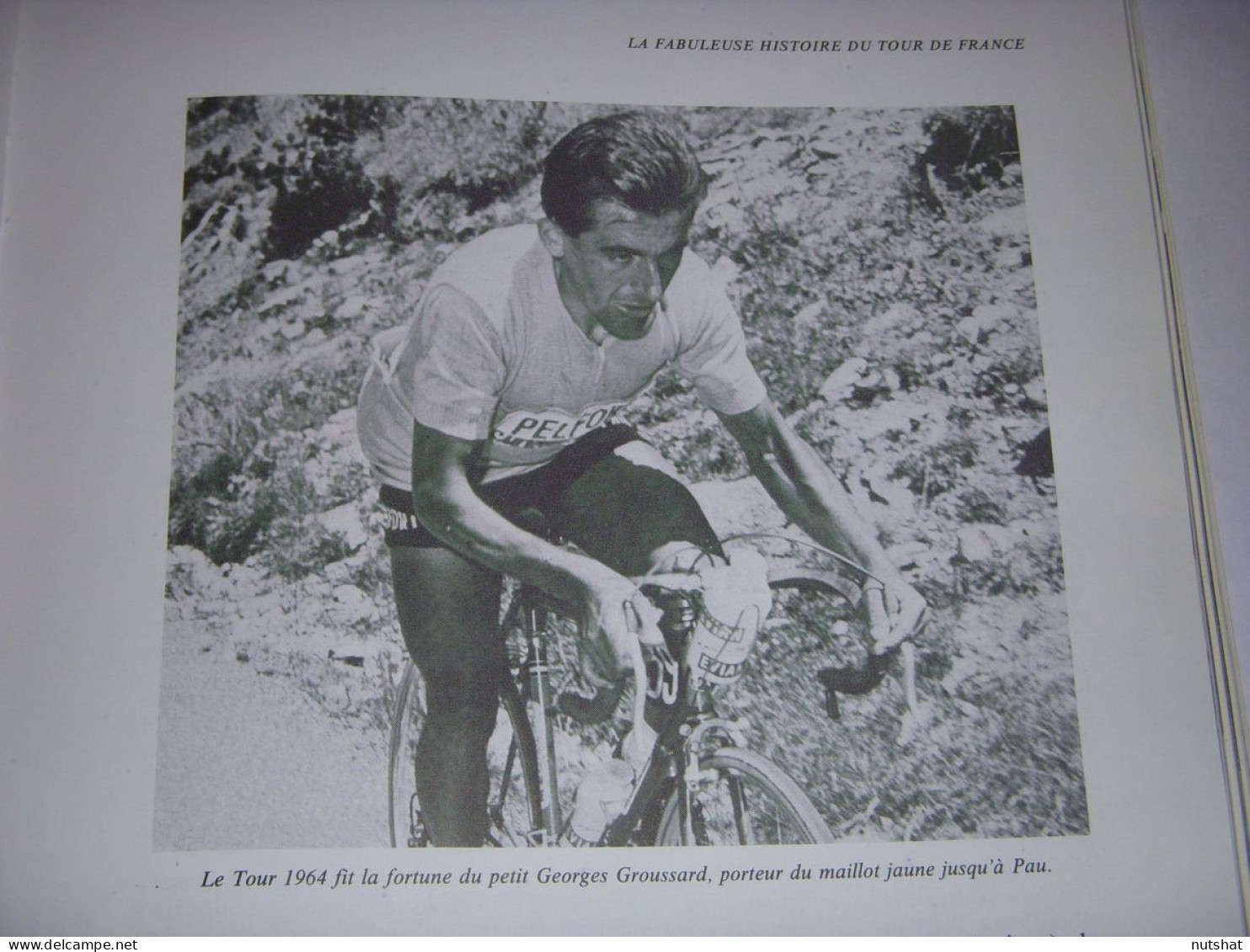 CYCLISME COUPURE LIVRE T527 TdF1964 Georges GROUSSARD MAILLOT JAUNE              - Sport