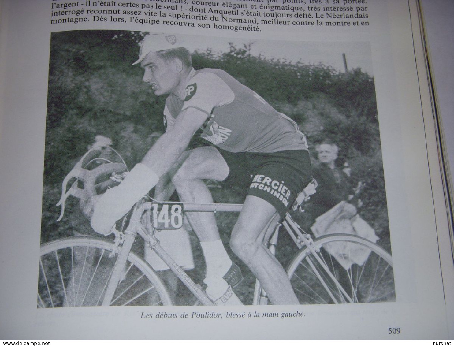 CYCLISME COUPURE LIVRE T509 TdF1962 Raymond POULIDOR BLESSE A La MAIN GAUCHE     - Sport