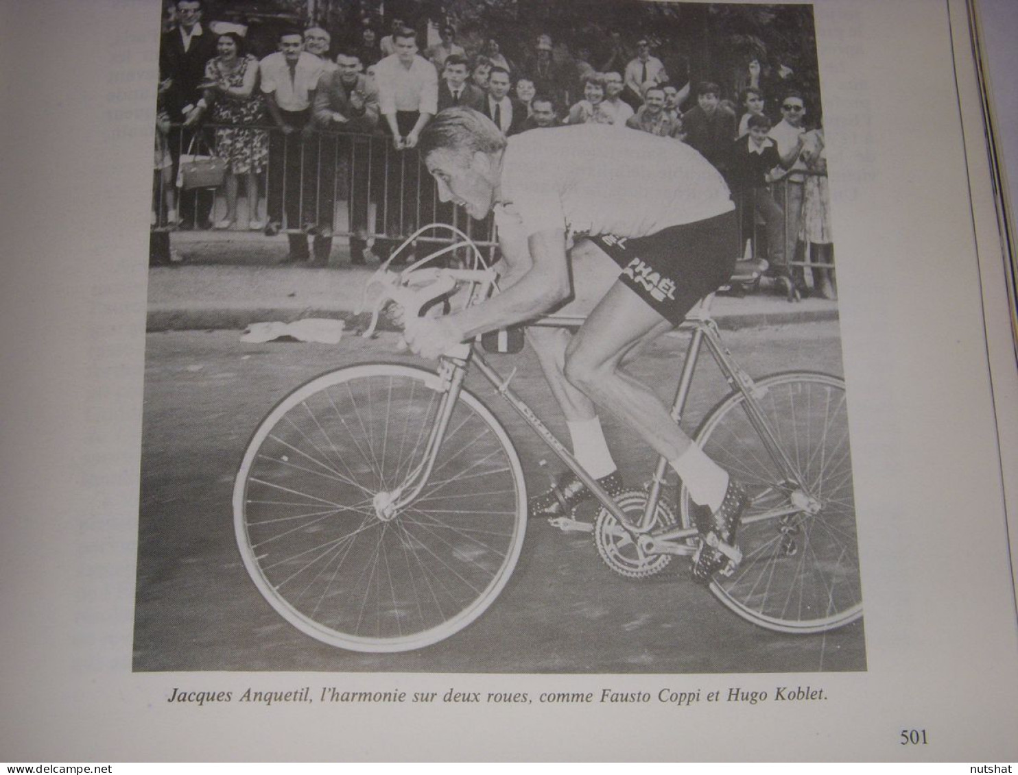 CYCLISME COUPURE LIVRE T501 TdF1961 Jacques ANQUETIL L'HARMONIE Sur DEUX ROUES   - Sport