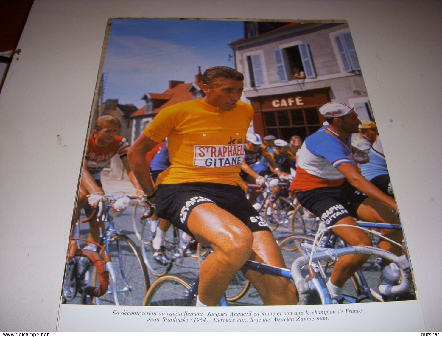 CYCLISME COUPURE LIVRE T528A COULEUR TdF ANQUETIL Andre ZIMMERMAN STABLINSKI     - Sport