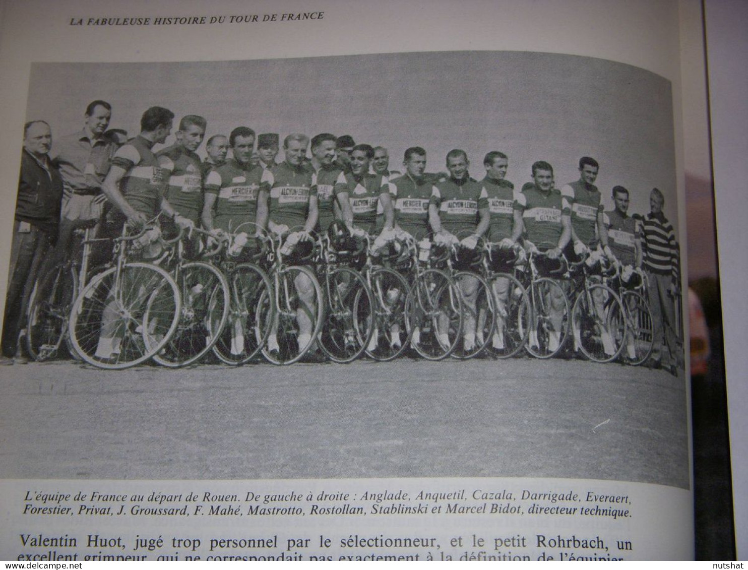 CYCLISME COUPURE LIVRE T496 TdF1961 EQUIPE De FRANCE ANQUETIL CAZALA FORESTIER   - Sport