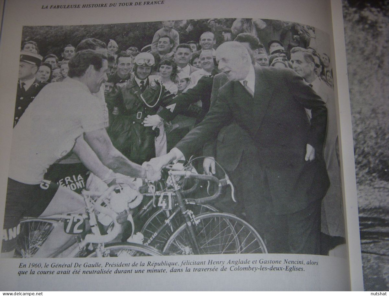 CYCLISME COUPURE LIVRE T488 TdF1960 ARRET Pour Le GENERAL De GAULLE NENCINI      - Sport