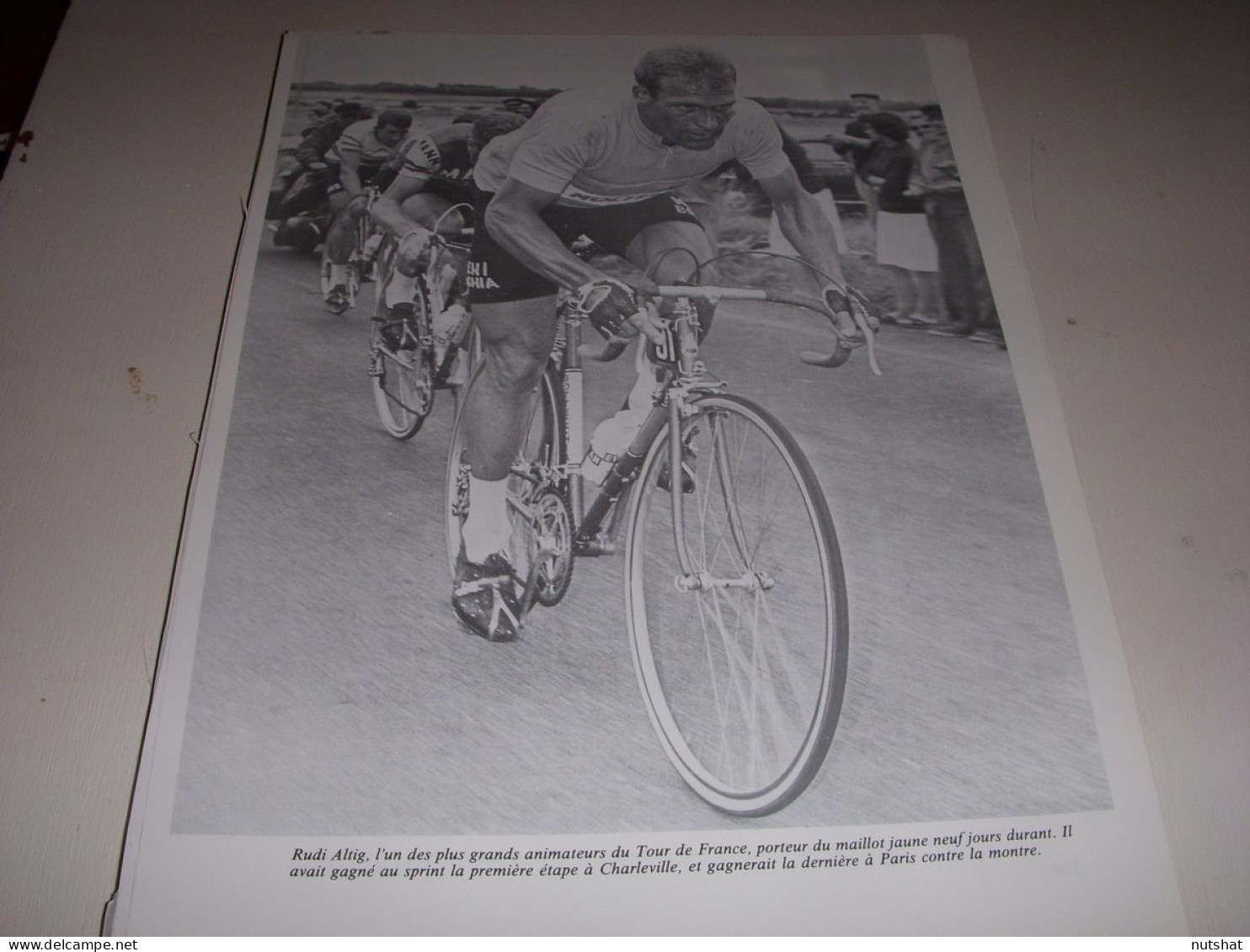 CYCLISME COUPURE LIVRE T553 TdF1966 Rudi ALTIG MOLTENI MAILLOT JAUNE             - Sport