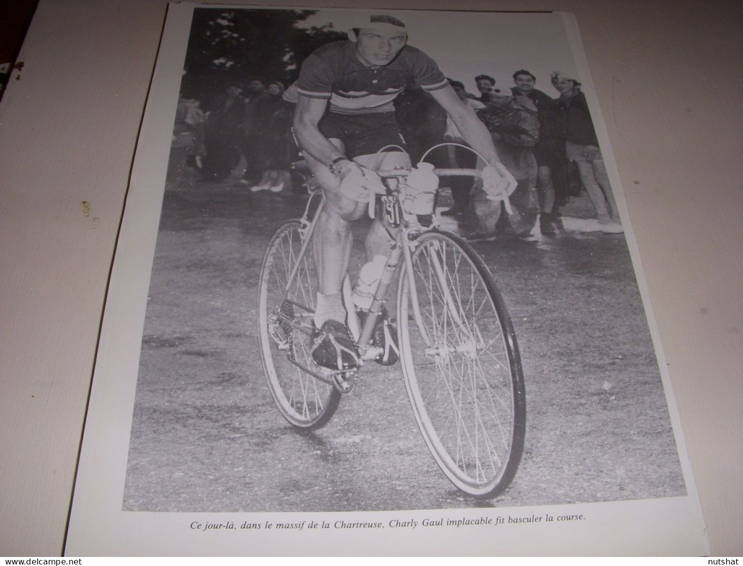 CYCLISME COUPURE LIVRE T458 TdF1958 Charly GAUL Dans Le MASSIF De La CHARTREUSE  - Sport