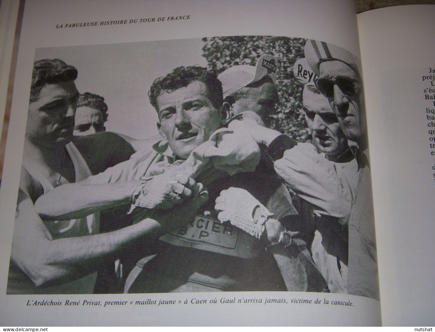 CYCLISME COUPURE LIVRE T450 TdF1957 Rene PRIVAT MAILLOT JAUNE A CAEN             - Sport