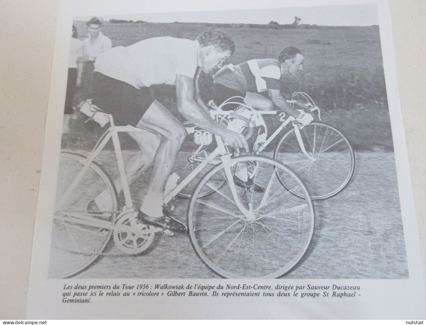 CYCLISME COUPURE LIVRE T444 TdF1956 Roger WALKOWIAK Gilbert BAUVIN               - Sport