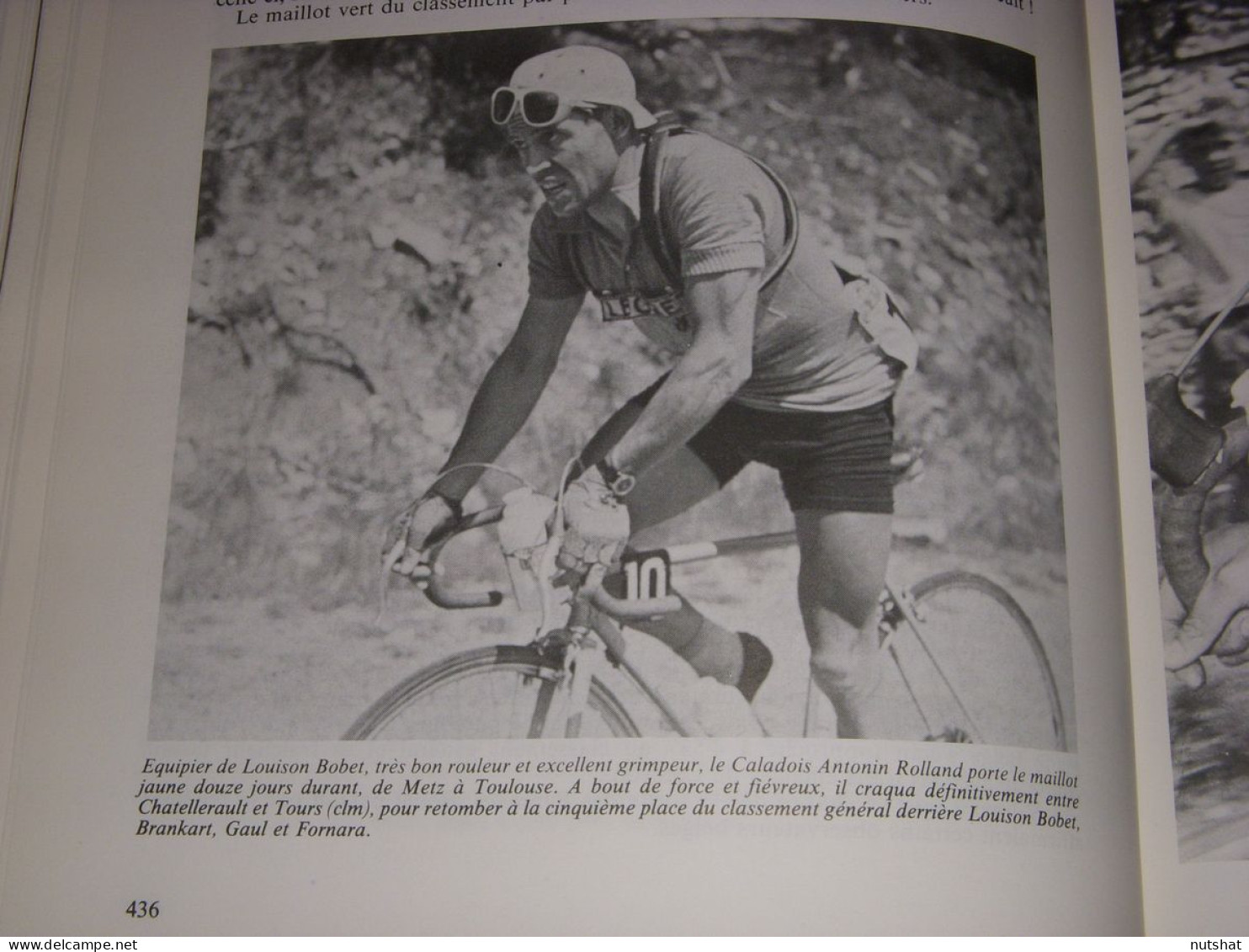 CYCLISME COUPURE LIVRE T436 TdF1955 Antonin ROLLAND MAILLOT JAUNE                - Sport