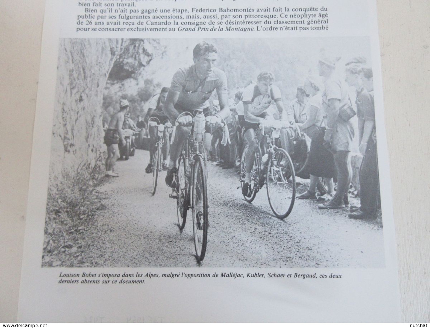CYCLISME COUPURE LIVRE T426 TdF1954 Louison BOBET Ferdi KUBLER Jean MALLEJAC     - Sport