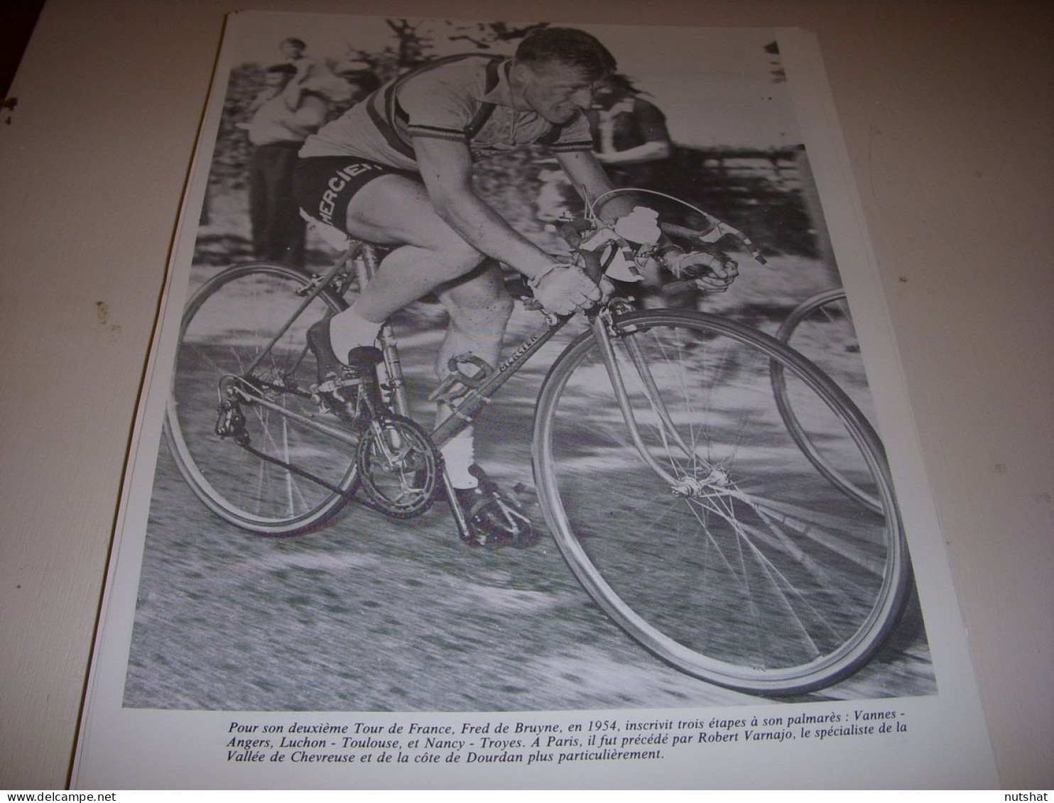 CYCLISME COUPURE LIVRE T423 TdF1954 Fred DE BRUYNE EQUIPE MERCIER 3 ETAPES       - Sport