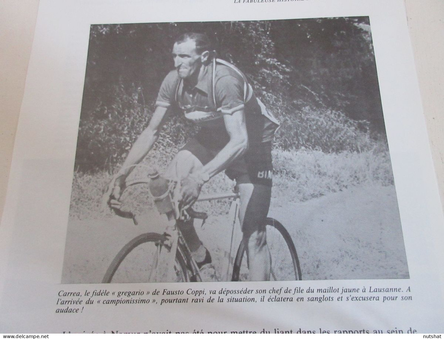 CYCLISME COUPURE LIVRE T403 TdF1952 Andrea CARREA BIANCHI ITALIE                 - Sport