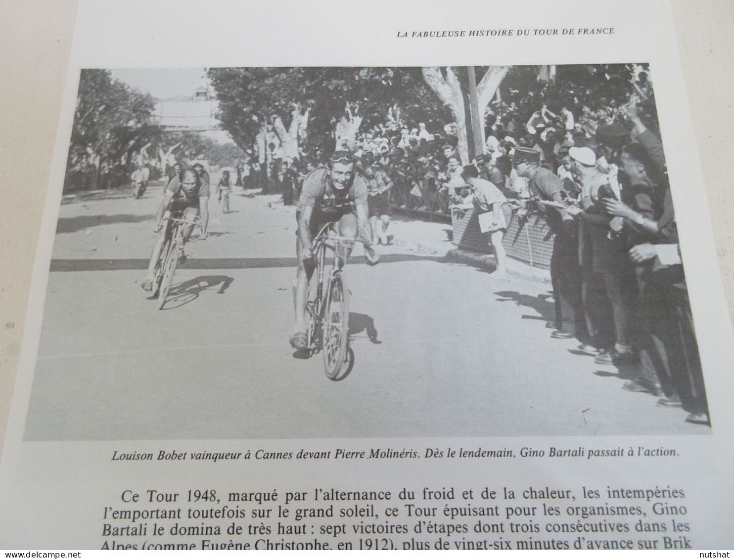 CYCLISME COUPURE LIVRE T361 TdF1948 CANNES 1er Louison BOBET                     - Sport