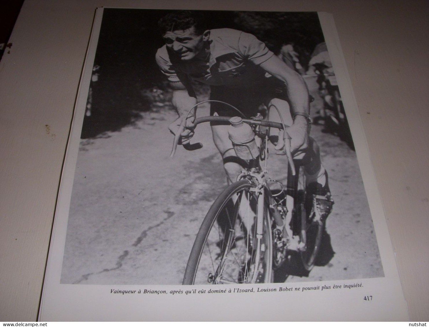 CYCLISME COUPURE LIVRE T417 TdF1953 Louison BOBET MAILLOT JAUNE                  - Sport