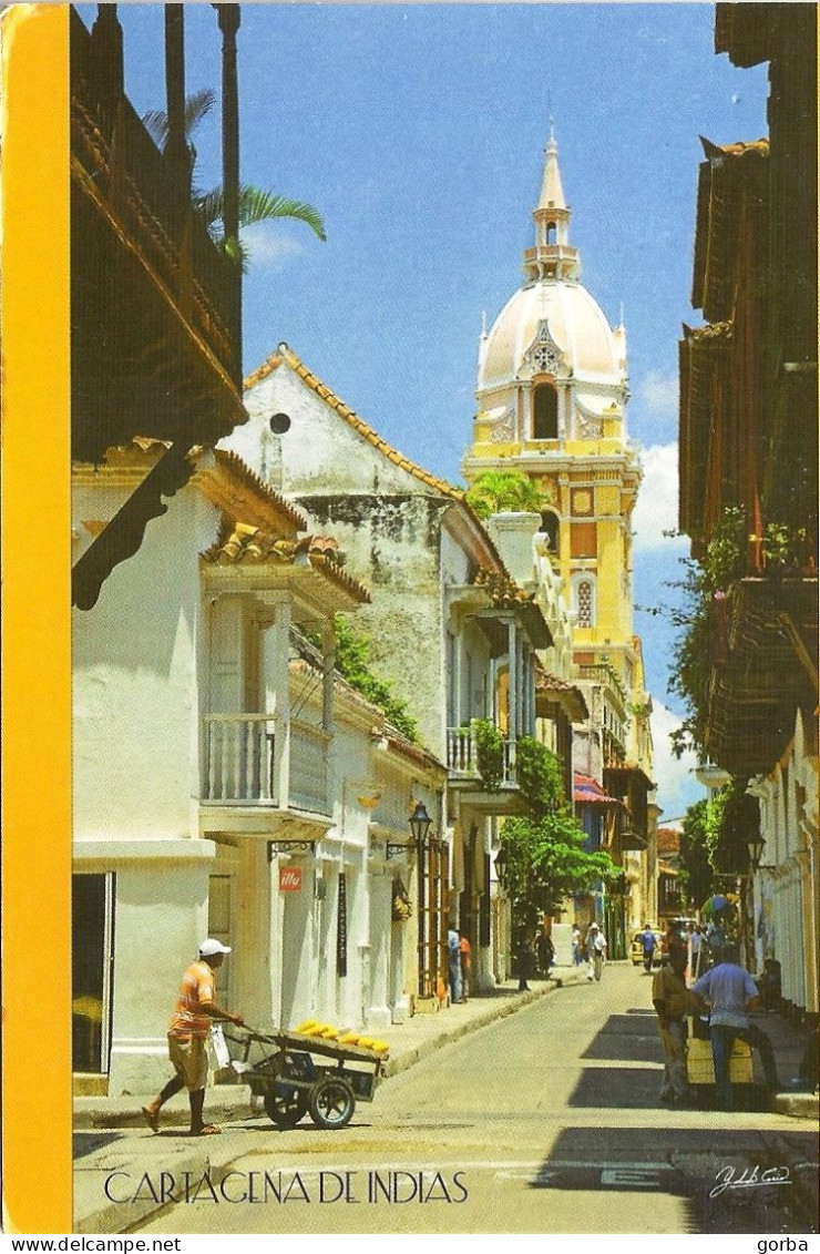 *CPM - COLOMBIE - CARTAGENA De INDIAS - Rue De L'Eglise - Calle De La Iglesia - Kolumbien