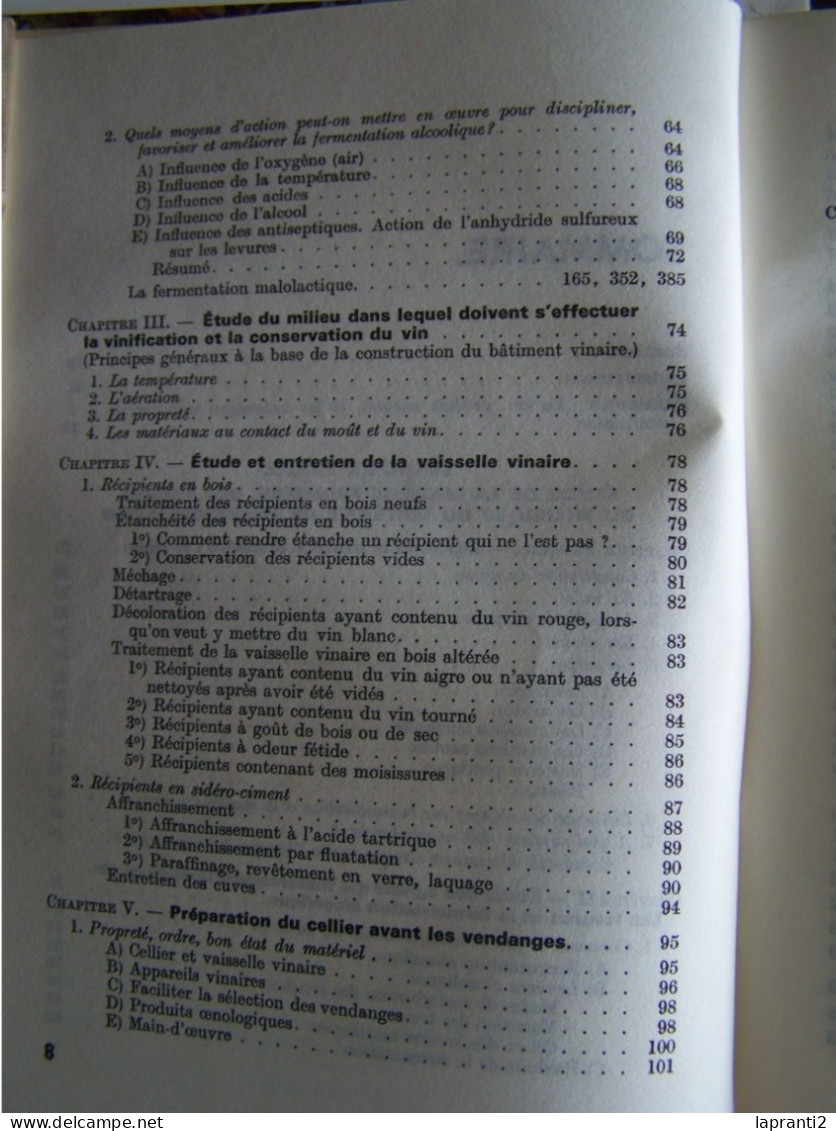 MANUEL PRATIQUE DE VINIFICATION ET DE CONSERVATION DES VINS. - Otros & Sin Clasificación