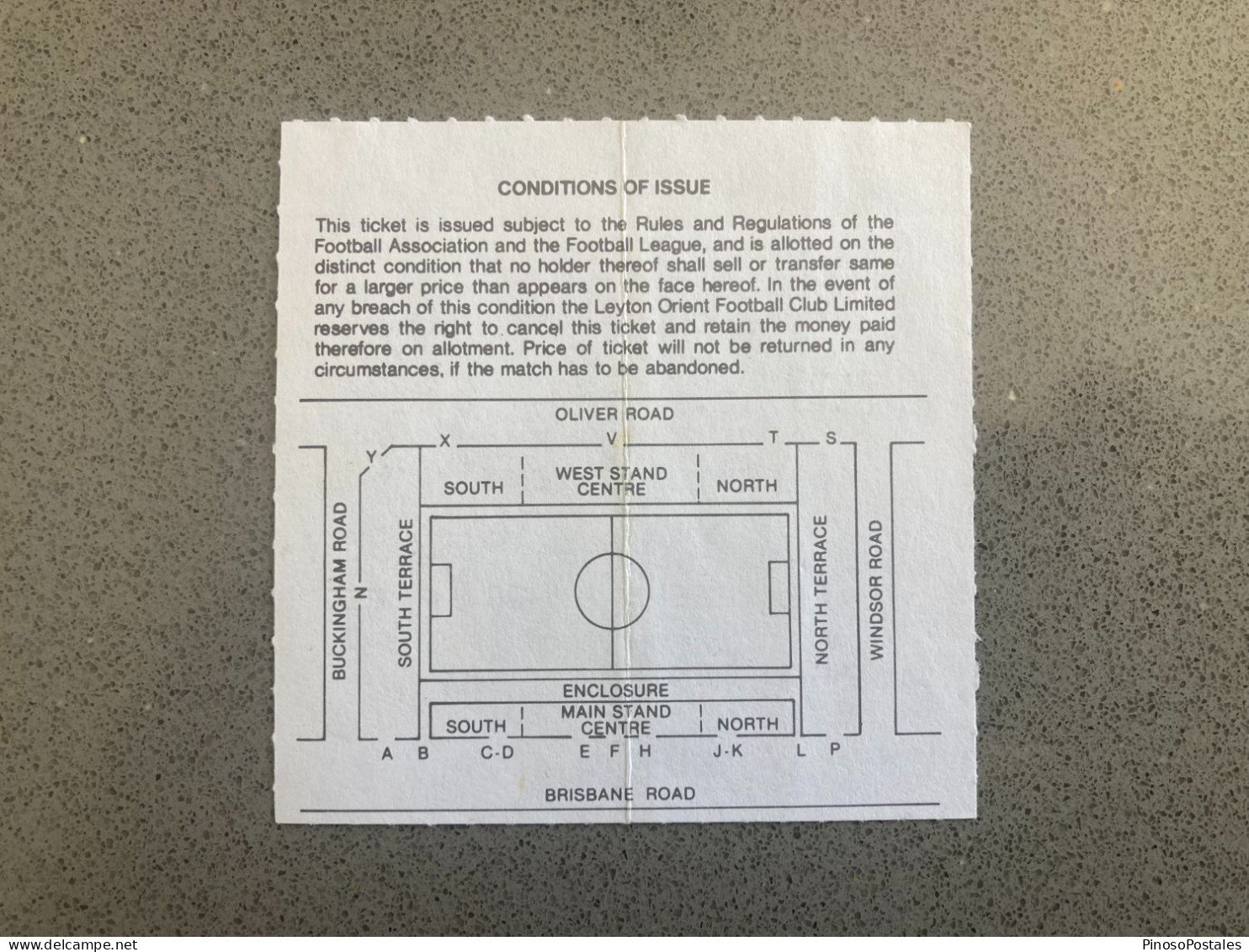 Leyton Orient V Gravesend V Northfleet 1993-94 Match Ticket - Tickets - Entradas