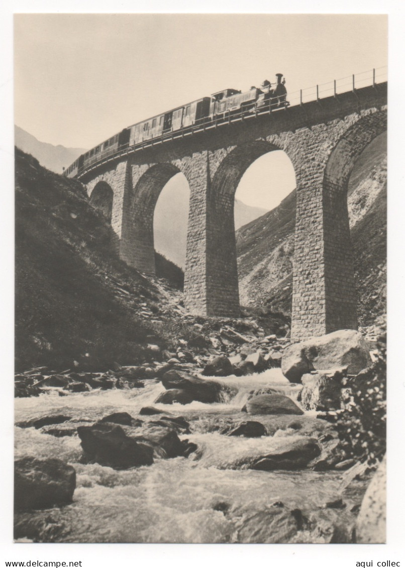 WILDERBRÜCKE (VIADUC No 2 SUR LA FURKAREUSS) - Trains