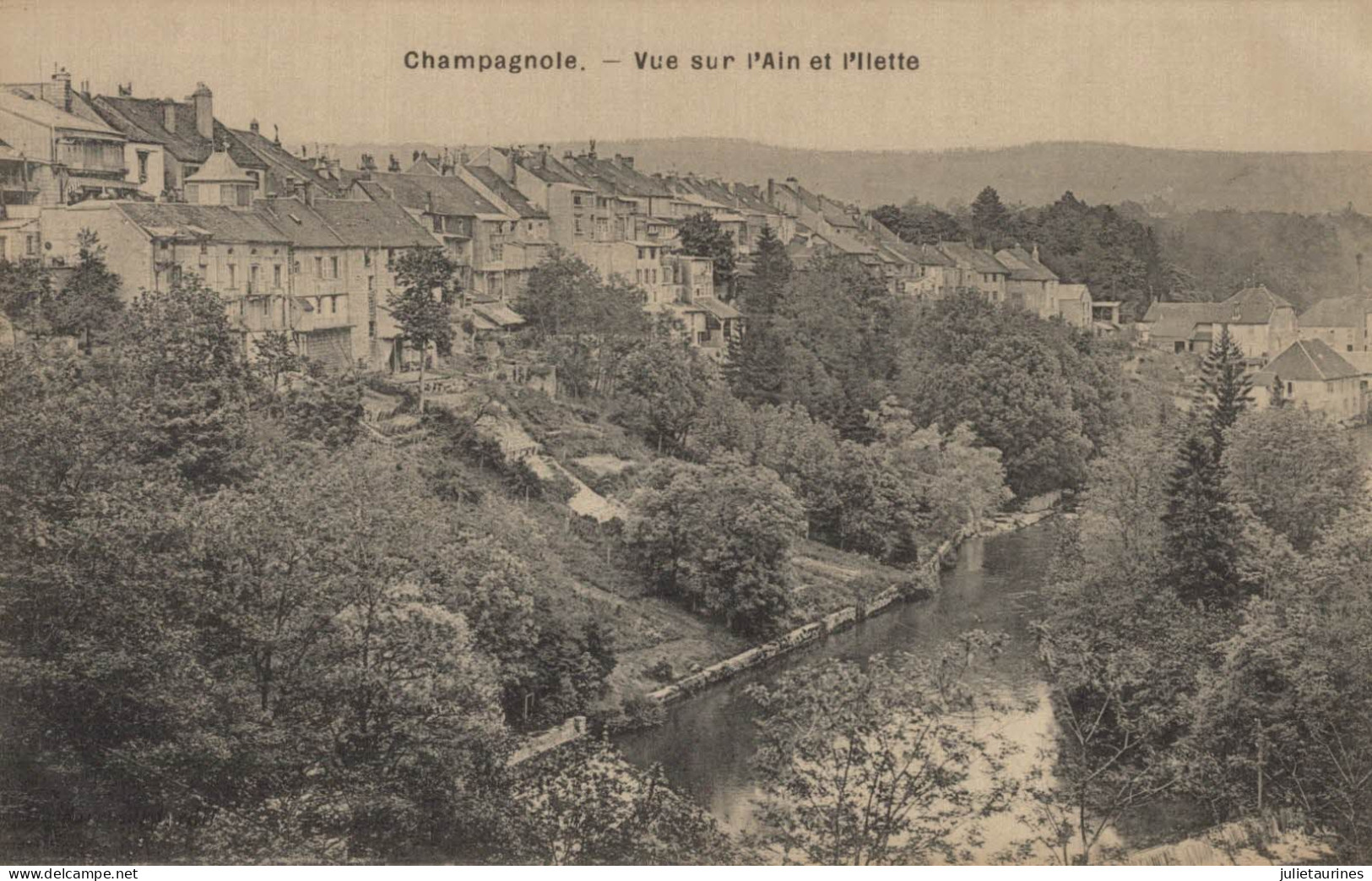 39 CHAMPAGNOLE VUE SUR L AIN ET L ILETTE CPA BON ETAT - Champagnole