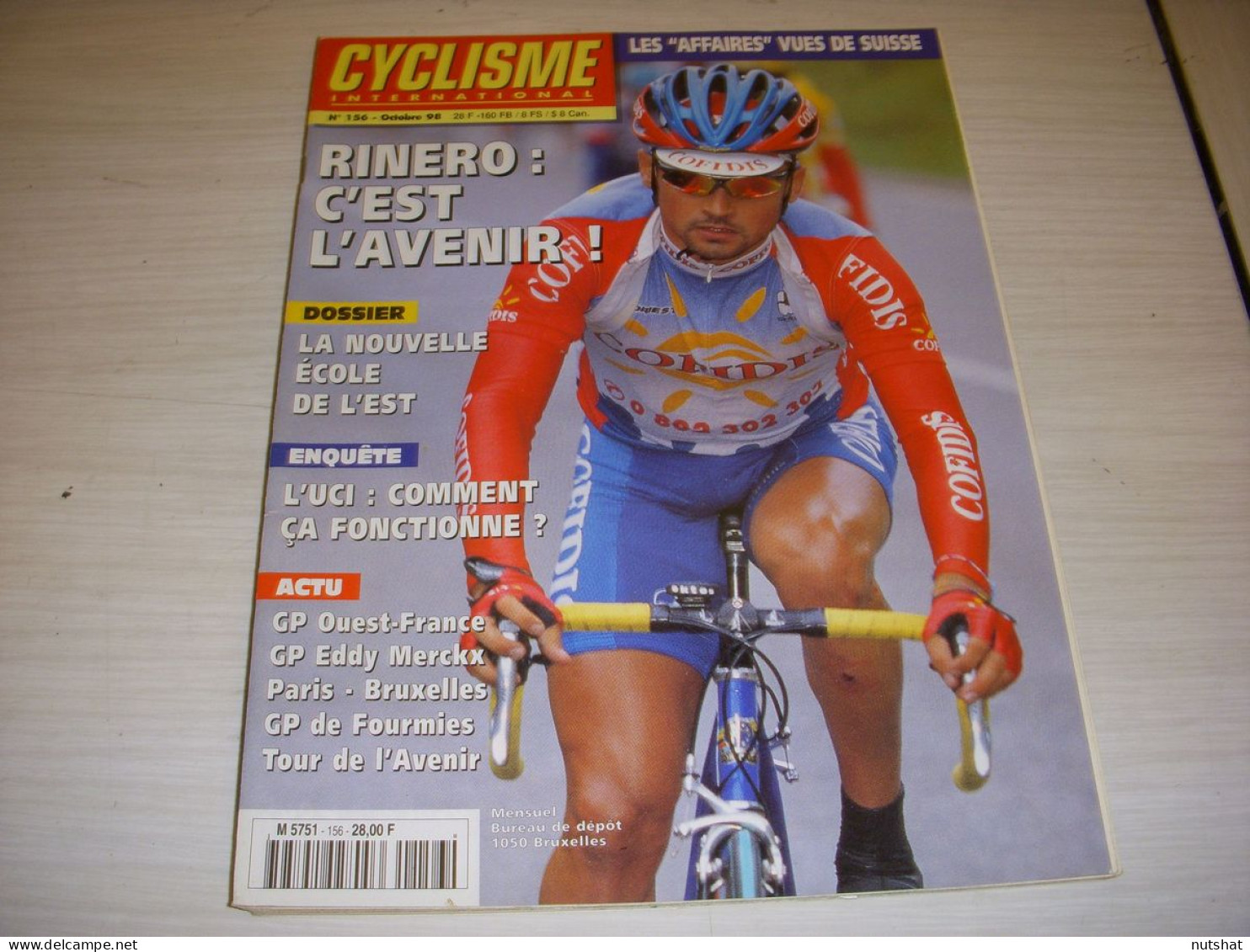 CYCLISME INTERNATIONAL 156 10.1998 RINERO CHAMPIONNAT MONDE PISTE BORDEAUX - Sport