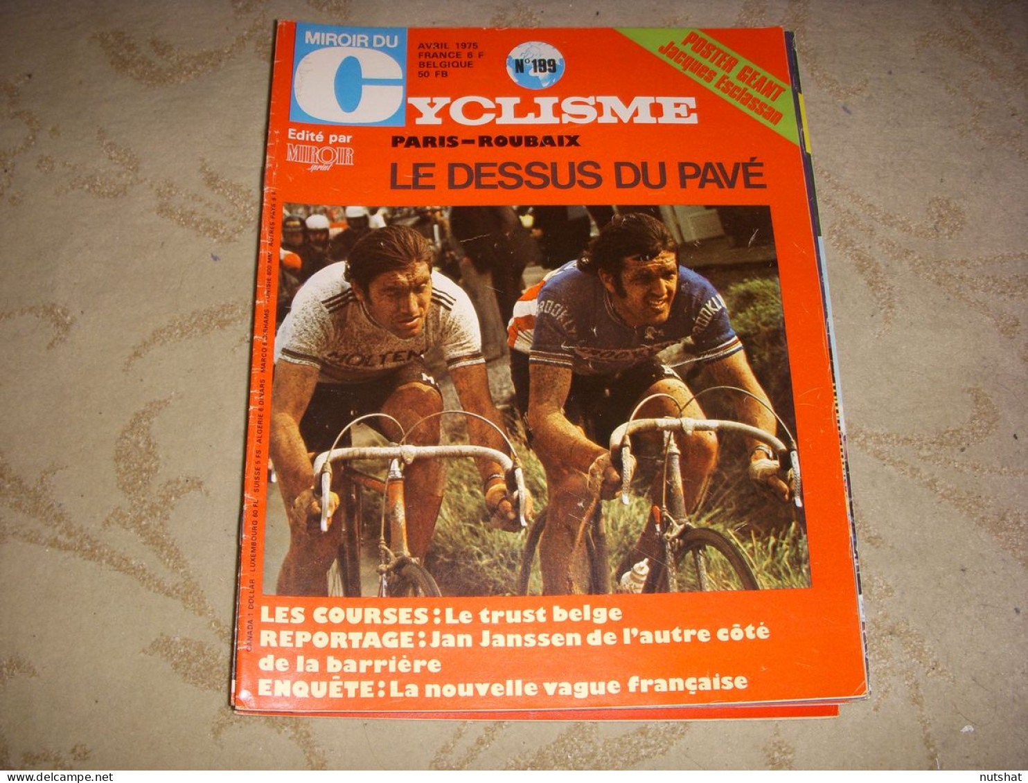 MIROIR Du CYCLISME 199 04.1975 PARIS ROUBAIX DE VLAEMINCK MERCKX JANSSEN - Sport