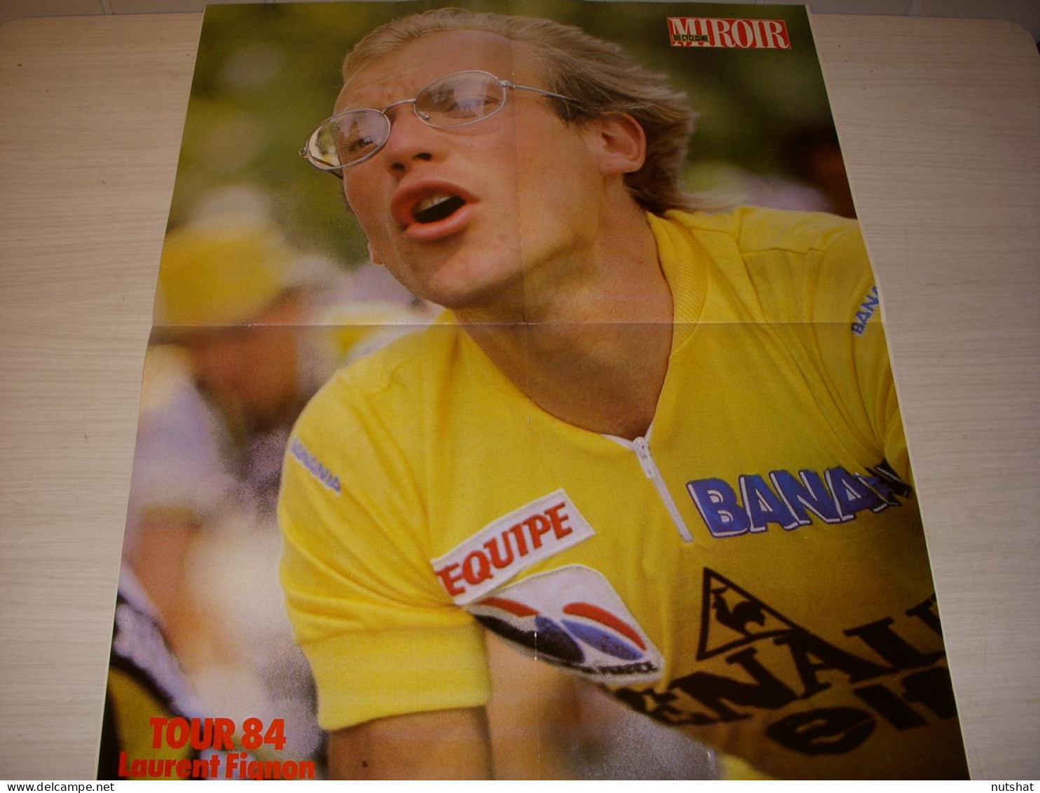 CYCLISME MC357 POSTER FIGNON MAILLOT JAUNE ENCYCLOPEDIE WEBER-WE ARDENNAIS  - Sport