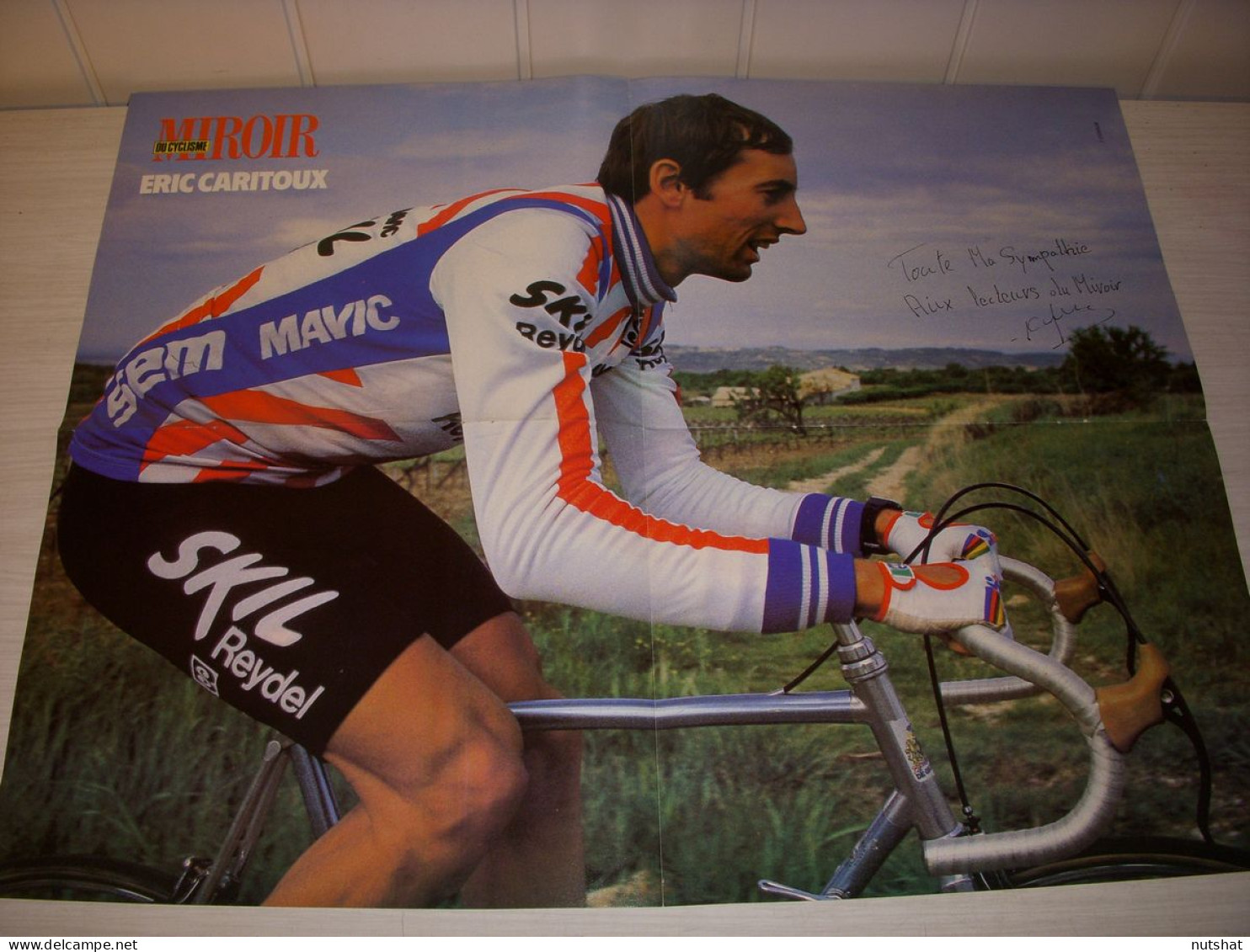 CYCLISME MC352 POSTER CARITOUX SKIL ENCYCLOPEDIE De VIGORELLI A VON BUREN  - Sport