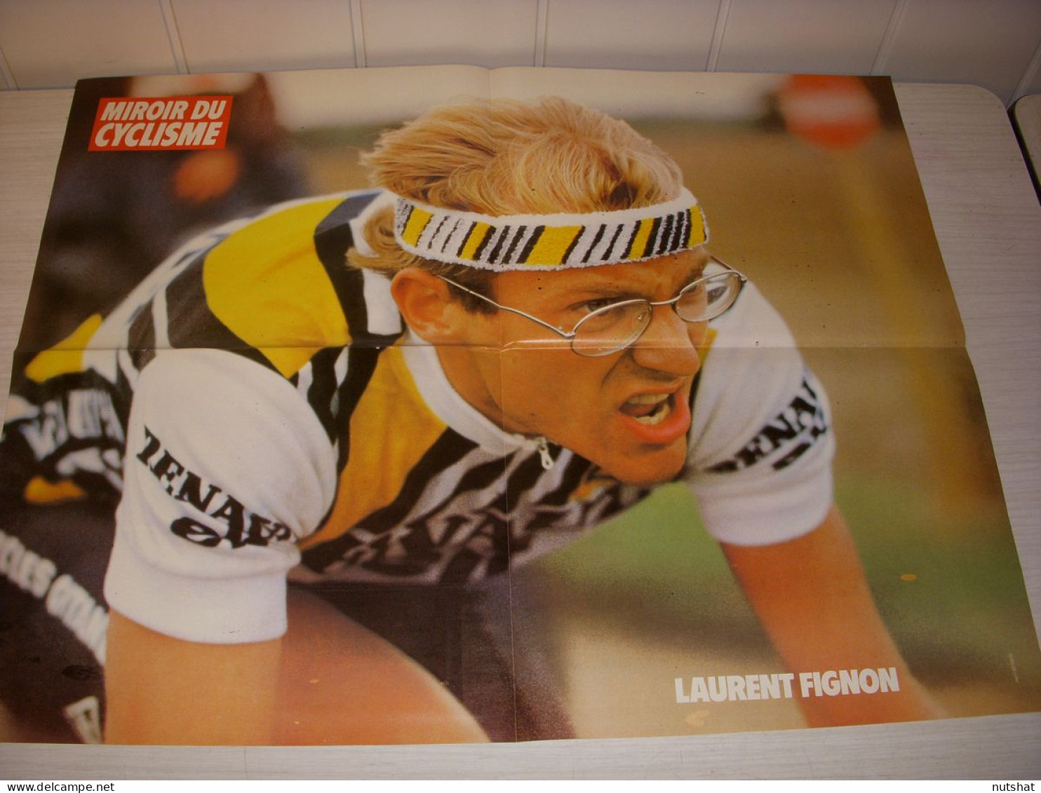 CYCLISME MC333 POSTER FIGNON RENAULT GITANE ENCYCLOPEDIE TITRES A TOSCANE  - Sport