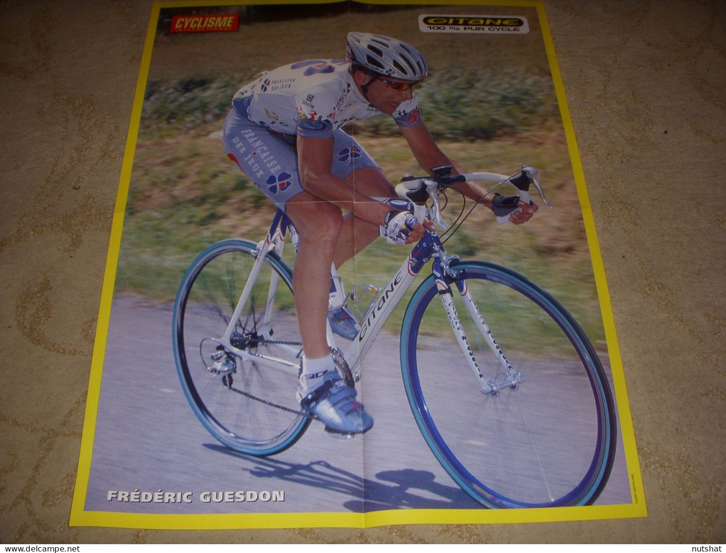 CYCLISME POSTER ARMSTRONG US POSTAL Au Dos Frederic GUESDON FDJ - Sport