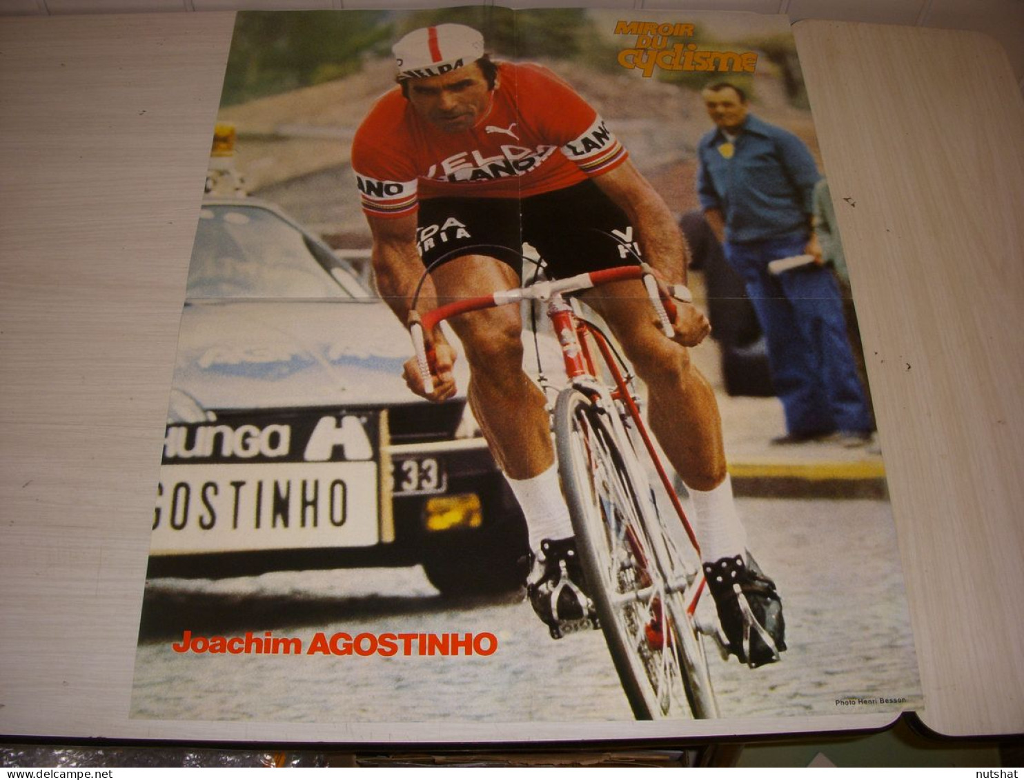 CYCLISME MC259 POSTER AGOSTINHO FLANDRIA ENCYCLOPEDIE PARIS ROUEN-PASQUIER  - Sport