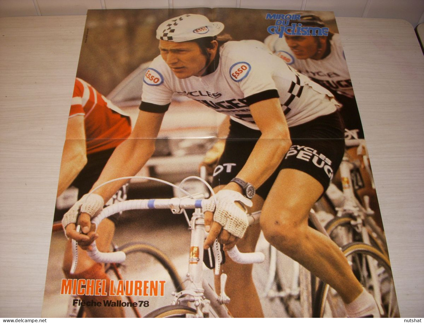 CYCLISME MC251 POSTER LAURENT PEUGEOT ENCYCLOPEDIE De OLBE A ORBAICETA  - Sport