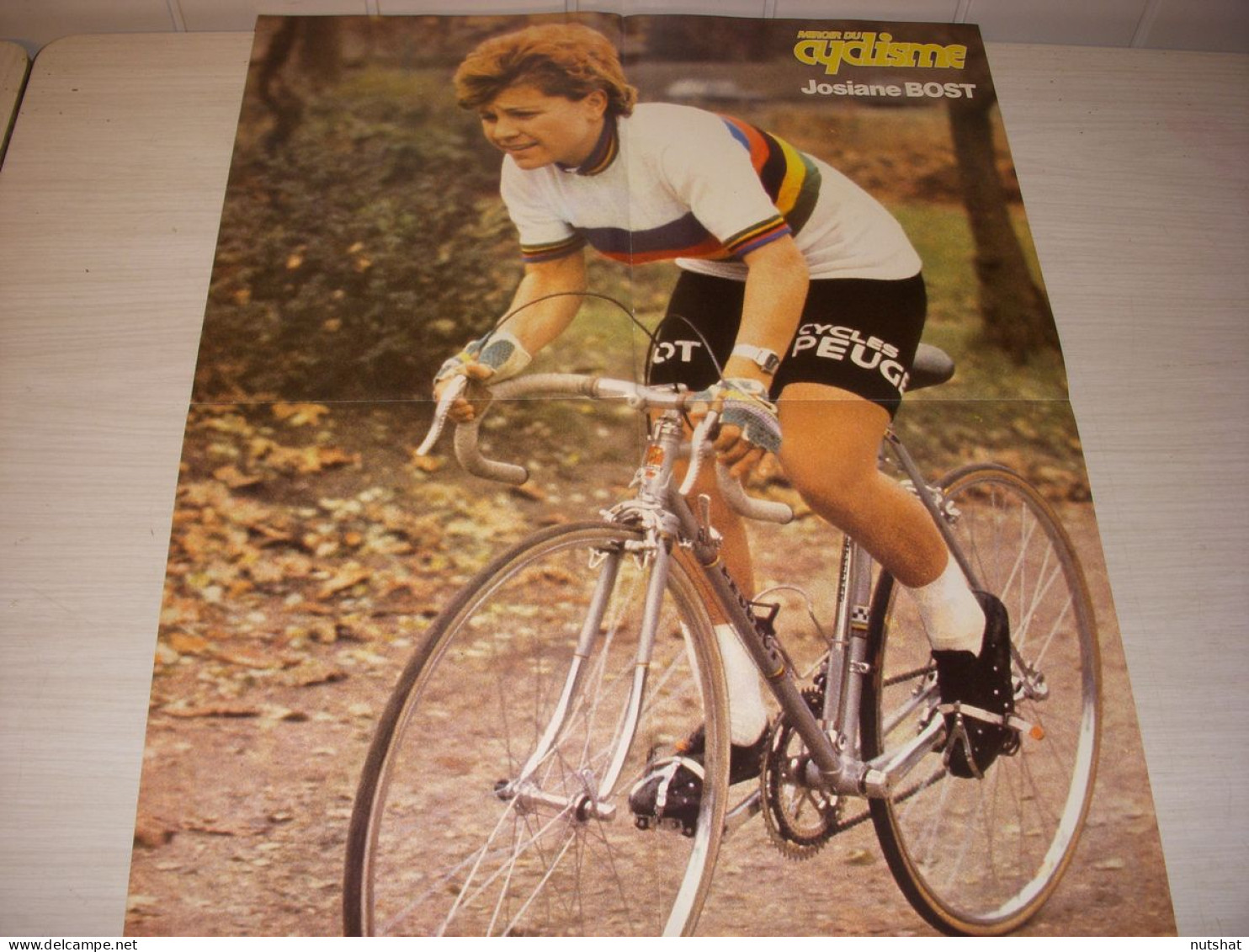 CYCLISME MC245 POSTER BOST CHAMPIONNE MONDE ENCYCLOPEDIE A A Z MOUTON A MUTILES  - Sport