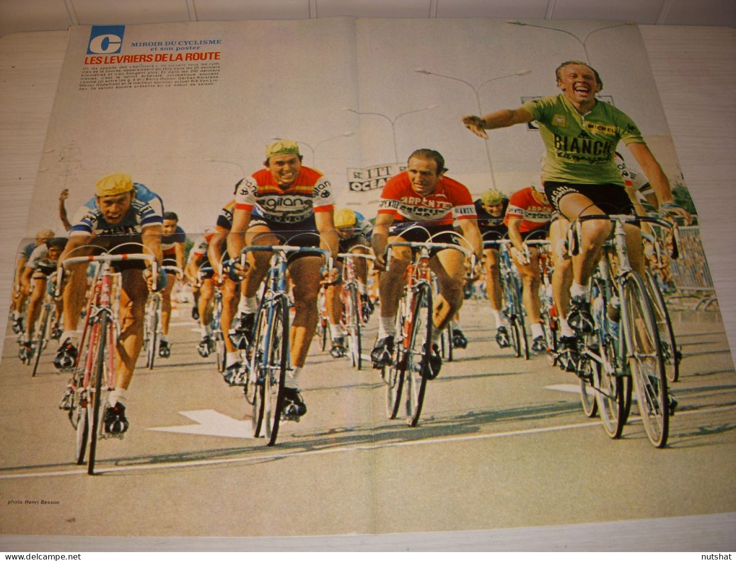 CYCLISME MC213 POSTER HOBAN KARSTENS GODEFROOT ENCYCLOPEDIE A A Z LEFEBVRE A LEM - Sport