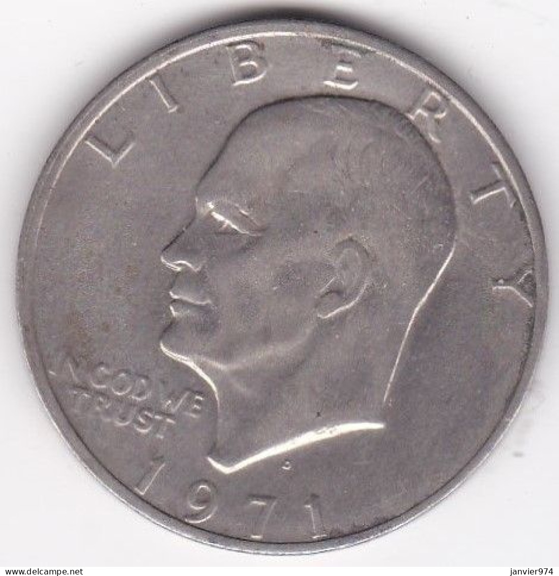 Etats Unis . 1 Dollar 1971 D Denver, Eisenhower, En Cuivre Plaqué Cupronickel, KM# 203 - 1971-1978: Eisenhower