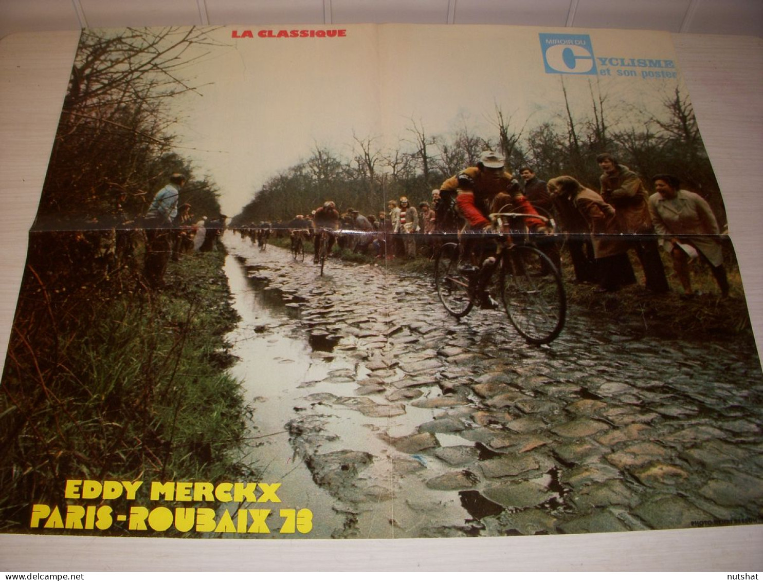 CYCLISME MC180 POSTER MERCKX PARIS ROUBAIX 73 ENCYCLOPEDIE ENGAGEMENT ETRE - Sport