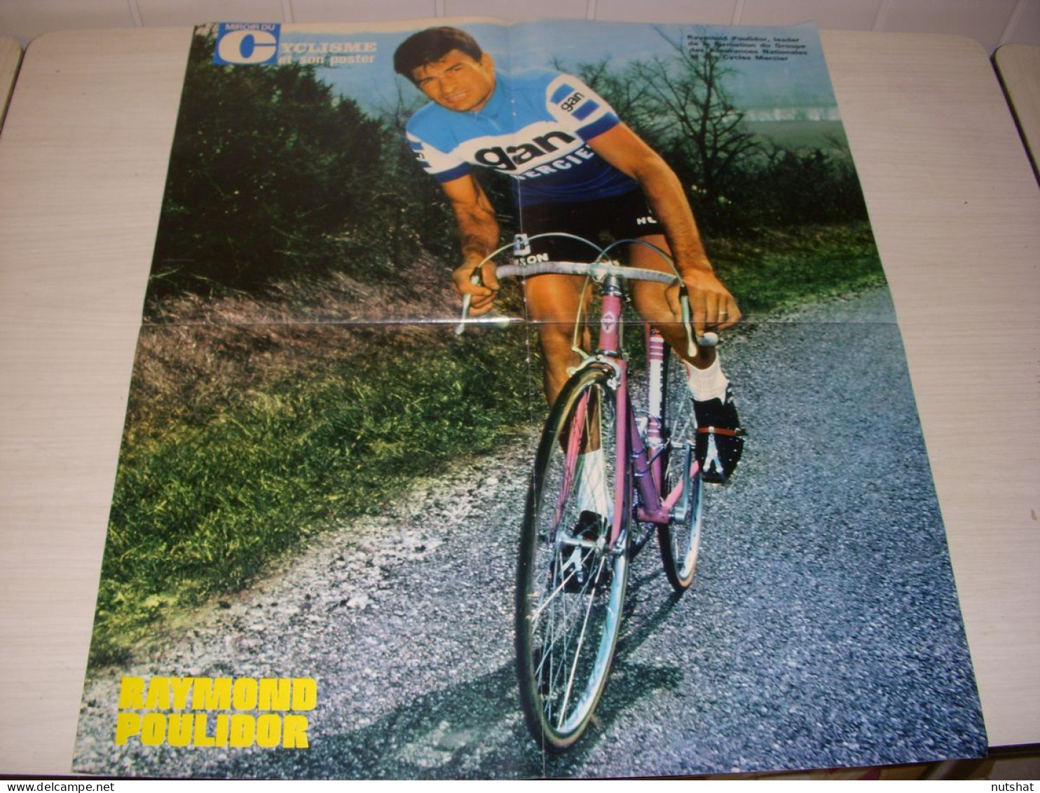 CYCLISME MC154 POSTER POULIDOR GAN ENCYCLOPEDIE A A Z ARMANI A BALLON D'ALSACE - Sport