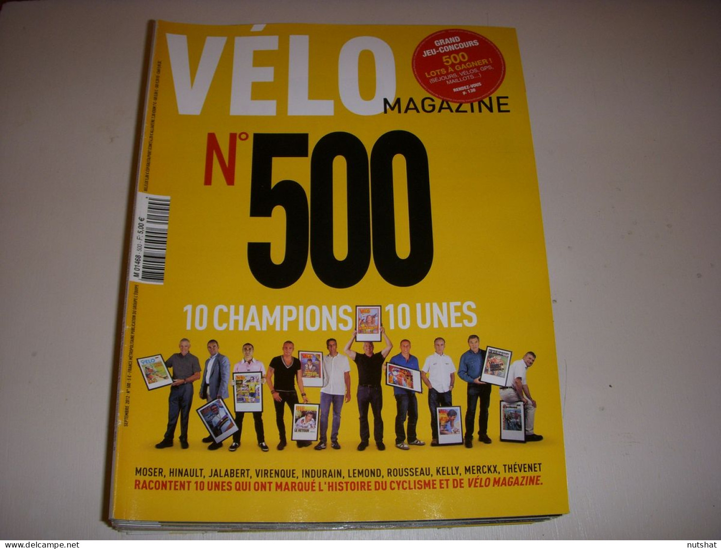 VELO MAG 500 09.2012 10 CHAMPIONS 10 UNES BOUHANNI RETRO PINGEON TdF 1967 - Sport